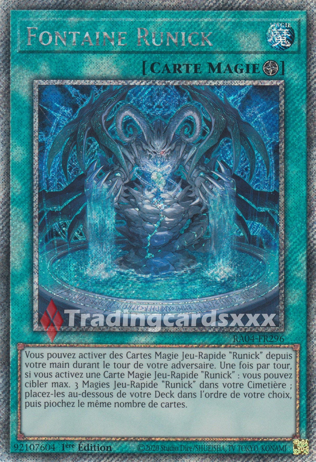 Yu-Gi-Oh! Fontaine Runick : PS RA04-FR296