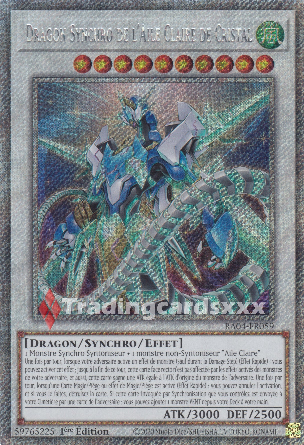 Yu-Gi-Oh! Dragon Synchro de l'Aile Claire de Cristal : RA04-FR059