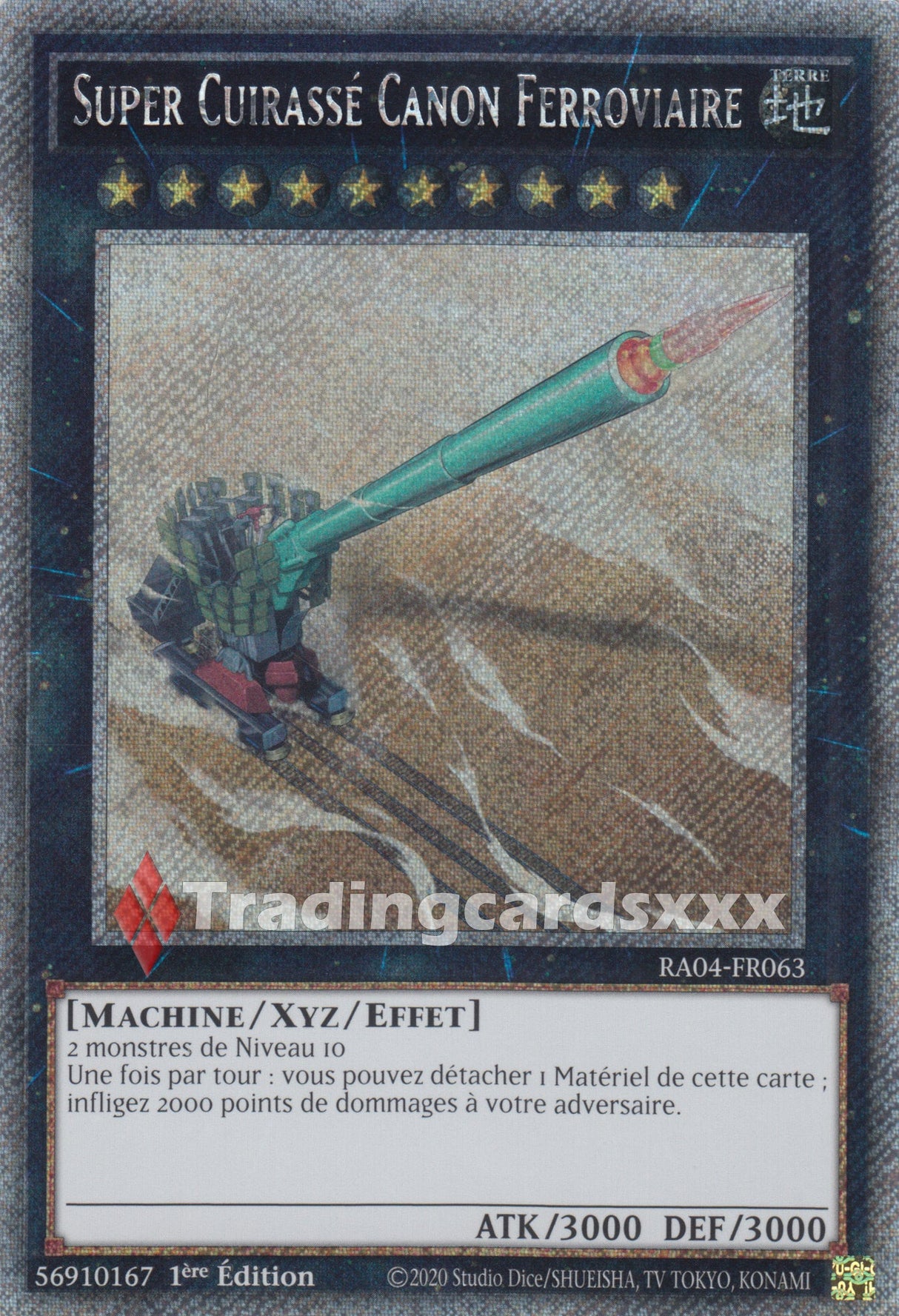 Yu-Gi-Oh! Super Cuirassé Canon Ferroviaire : RA04-FR063