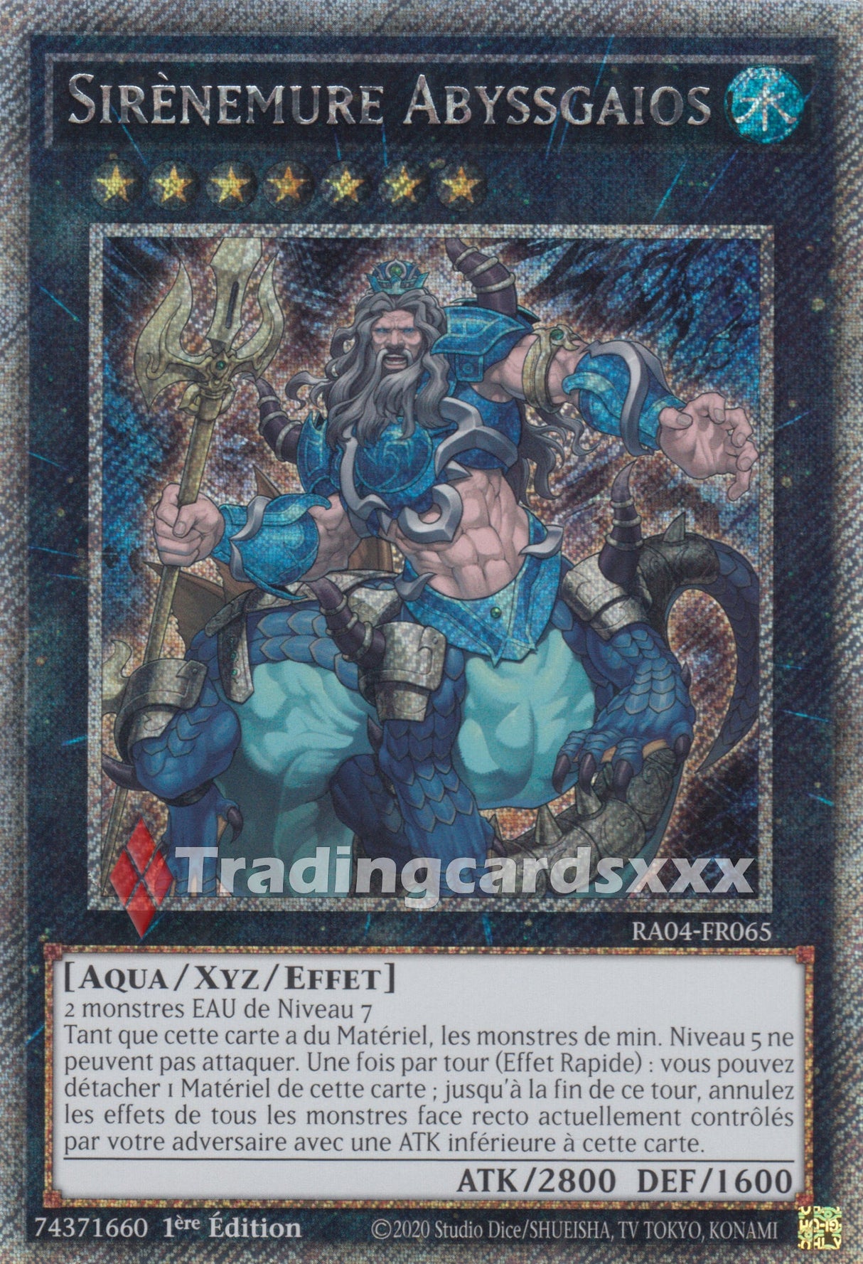 Yu-Gi-Oh! Sirènemure Abyssgaios : RA04-FR065