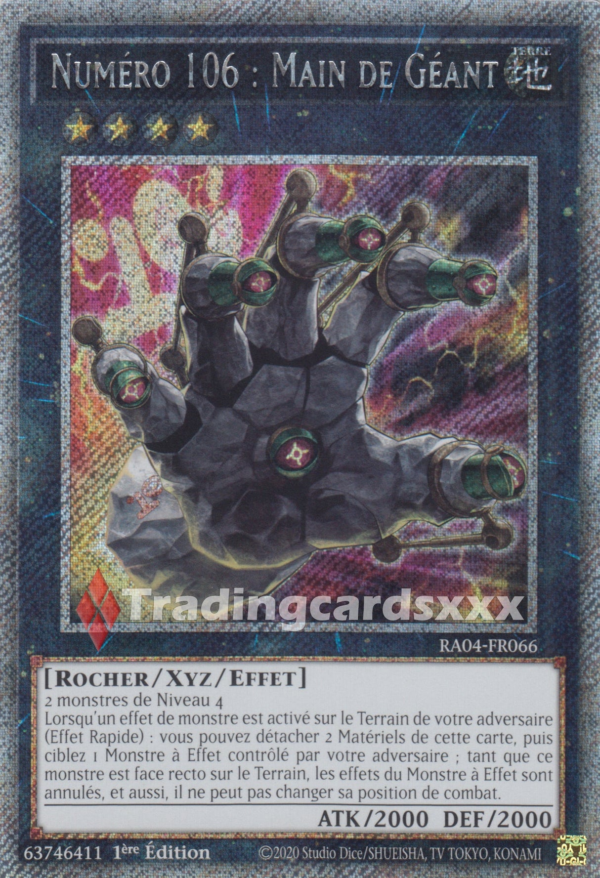 Yu-Gi-Oh! Numéro 106 : Main de Géant : RA04-FR066