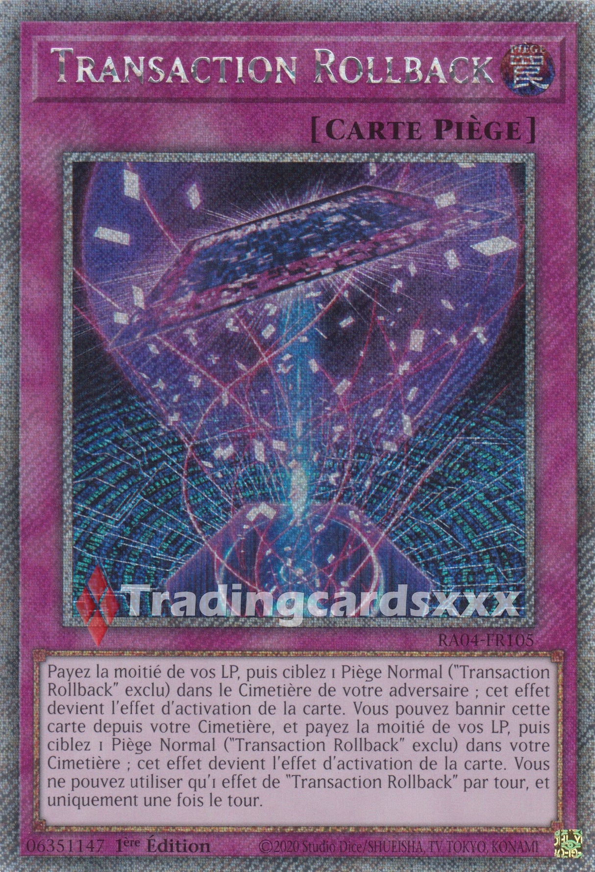 Yu-Gi-Oh! Transaction Rollback : RA04-FR105