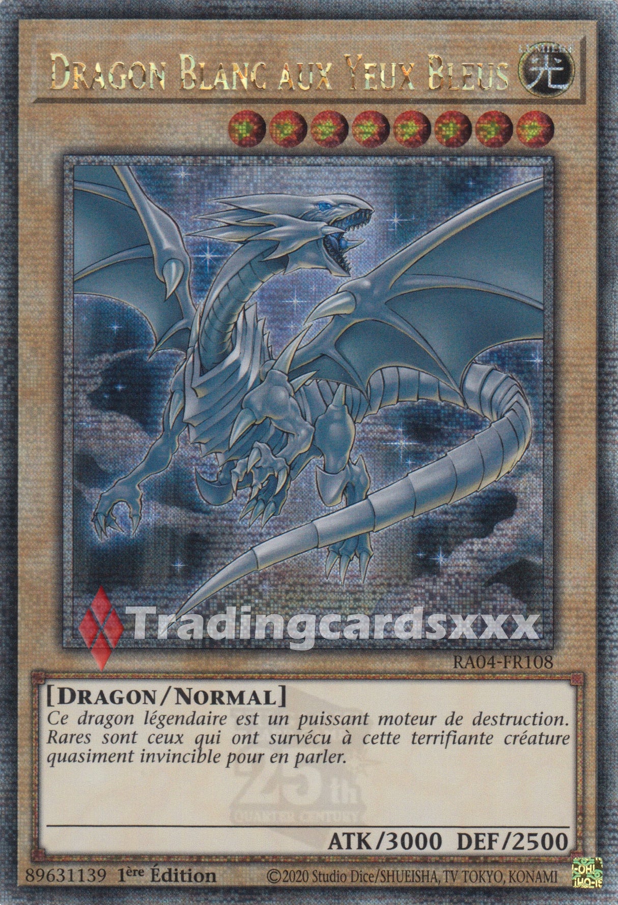 Yu-Gi-Oh! Dragon Blanc aux Yeux Bleus - V.2 : QCSE RA04-FR108