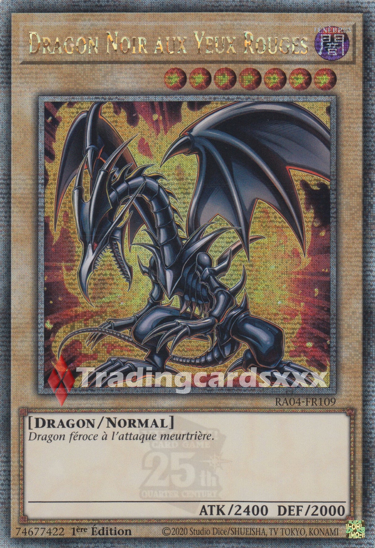 Yu-Gi-Oh! Dragon Noir aux Yeux Rouges - V.2 : QCSE RA04-FR109