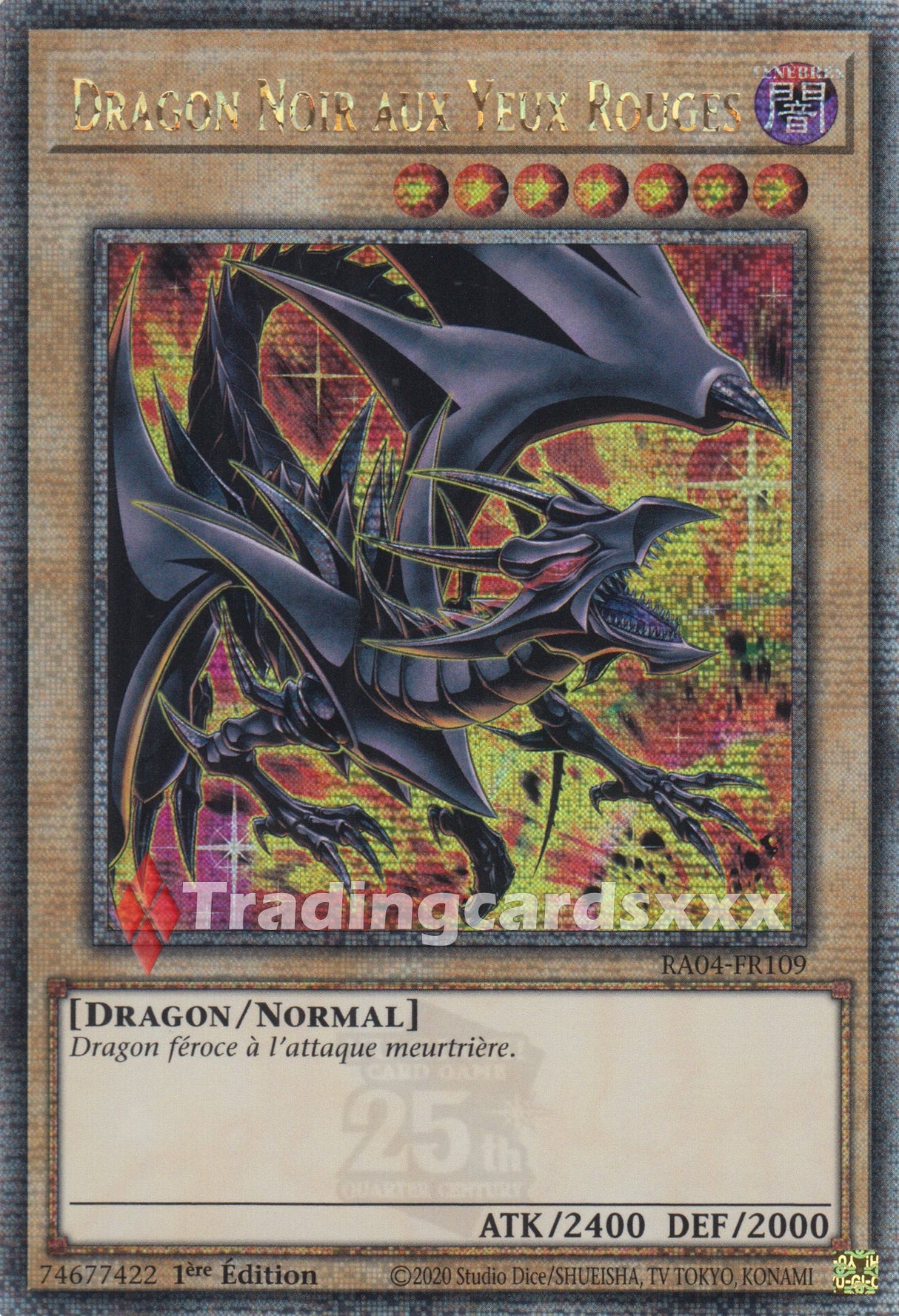 Yu-Gi-Oh! Dragon Noir aux Yeux Rouges - V.3 : QCSE RA04-FR109
