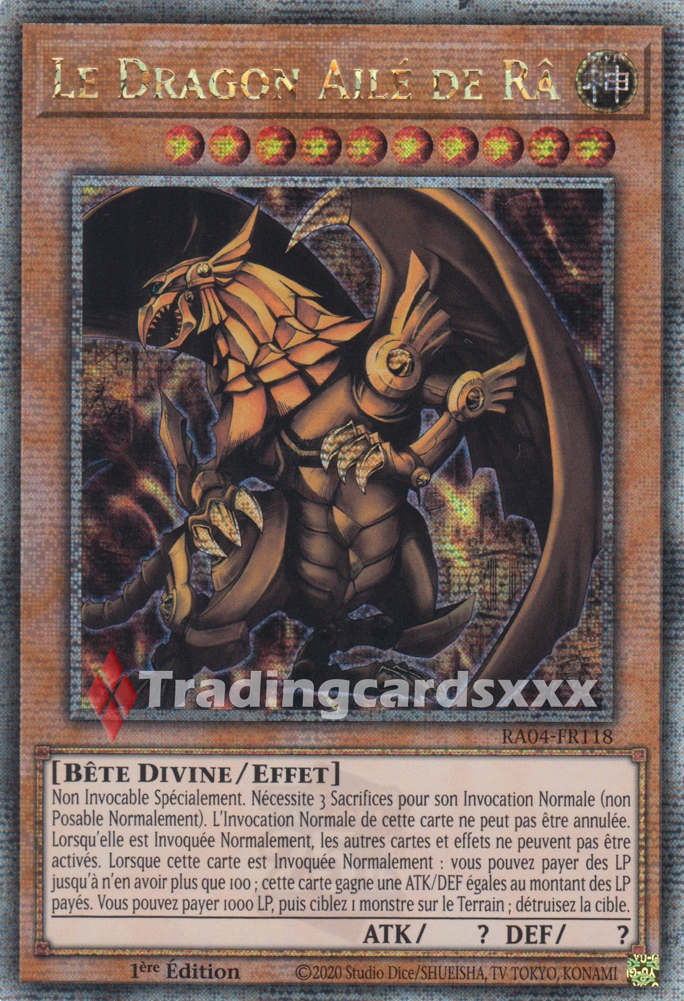 Yu-Gi-Oh! Le Dragon Ailé de Râ : QCSE RA04-FR118