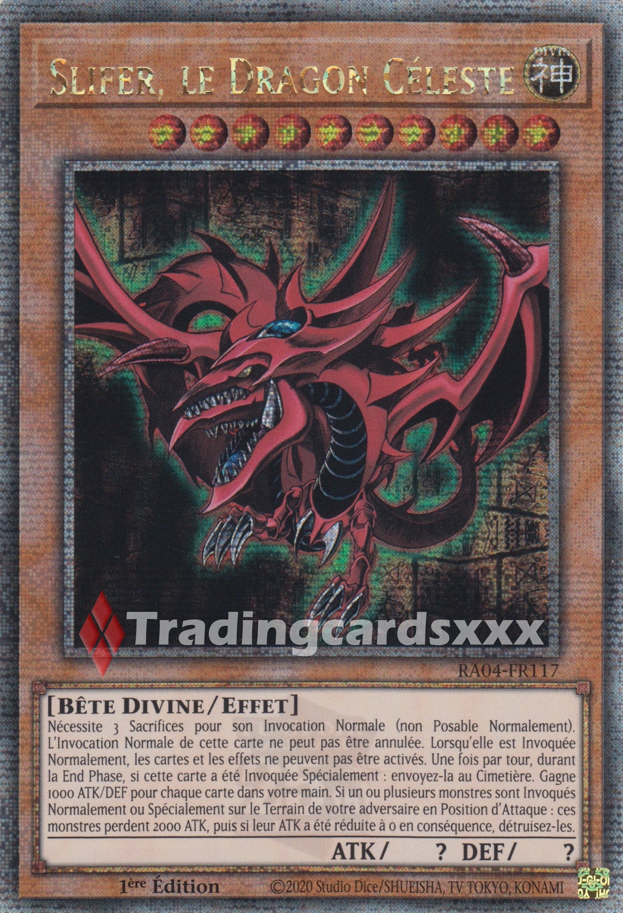 Yu-Gi-Oh! Slifer, le Dragon Céleste : QCSE RA04-FR117