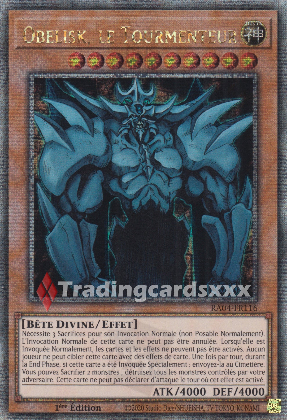 Yu-Gi-Oh! Obelisk, le Tourmenteur : QCSE RA04-FR116