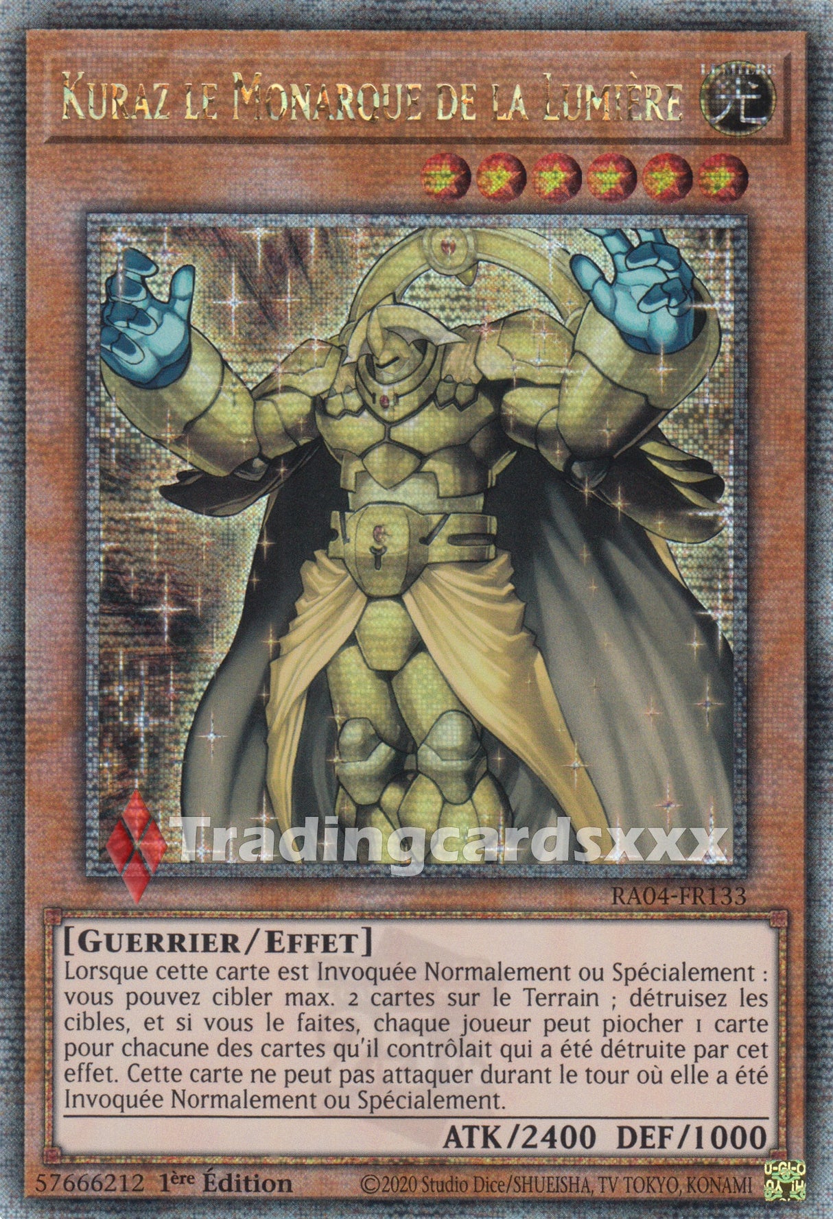 Yu-Gi-Oh! Kuraz le Monarque de la Lumière : QCSE RA04-FR133