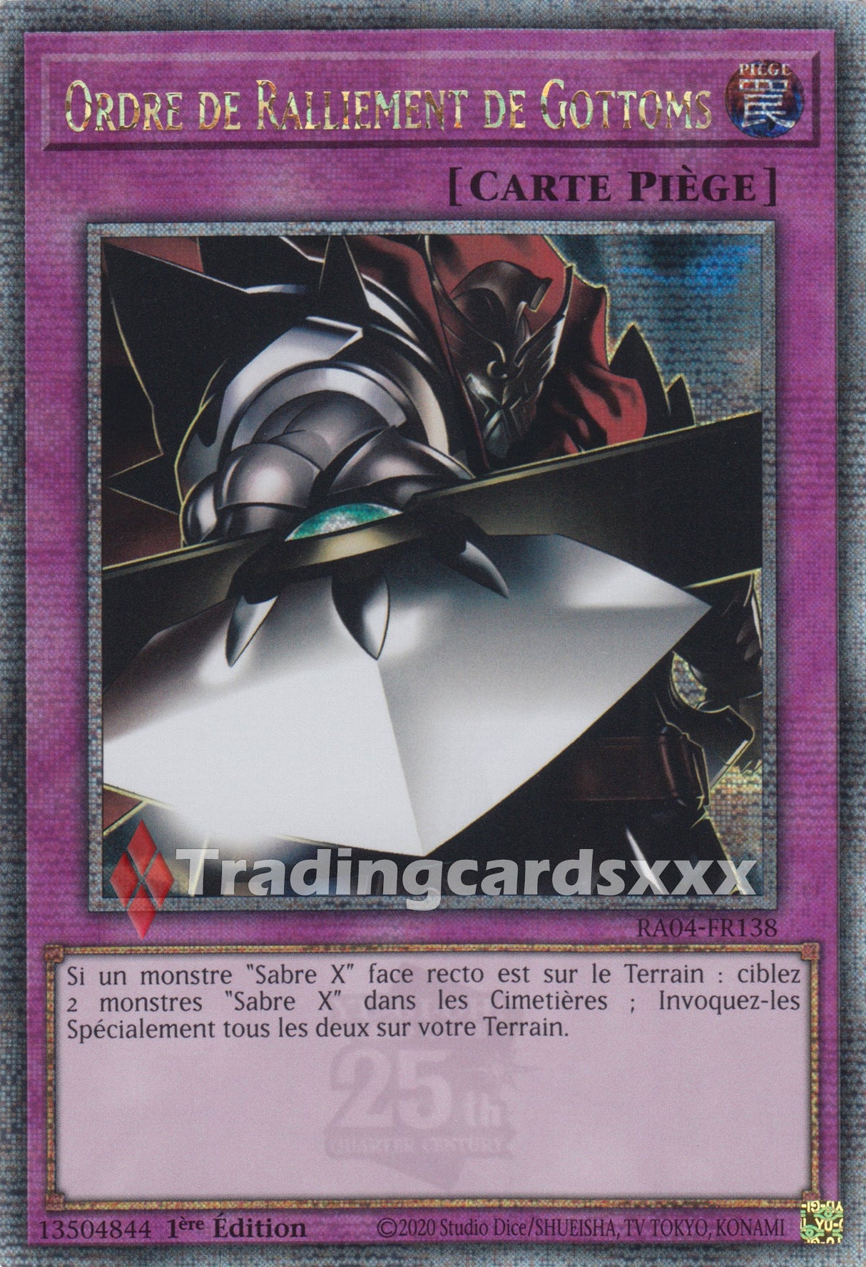 Yu-Gi-Oh! Ordre de Ralliement de Gottoms : QCSE RA04-FR138
