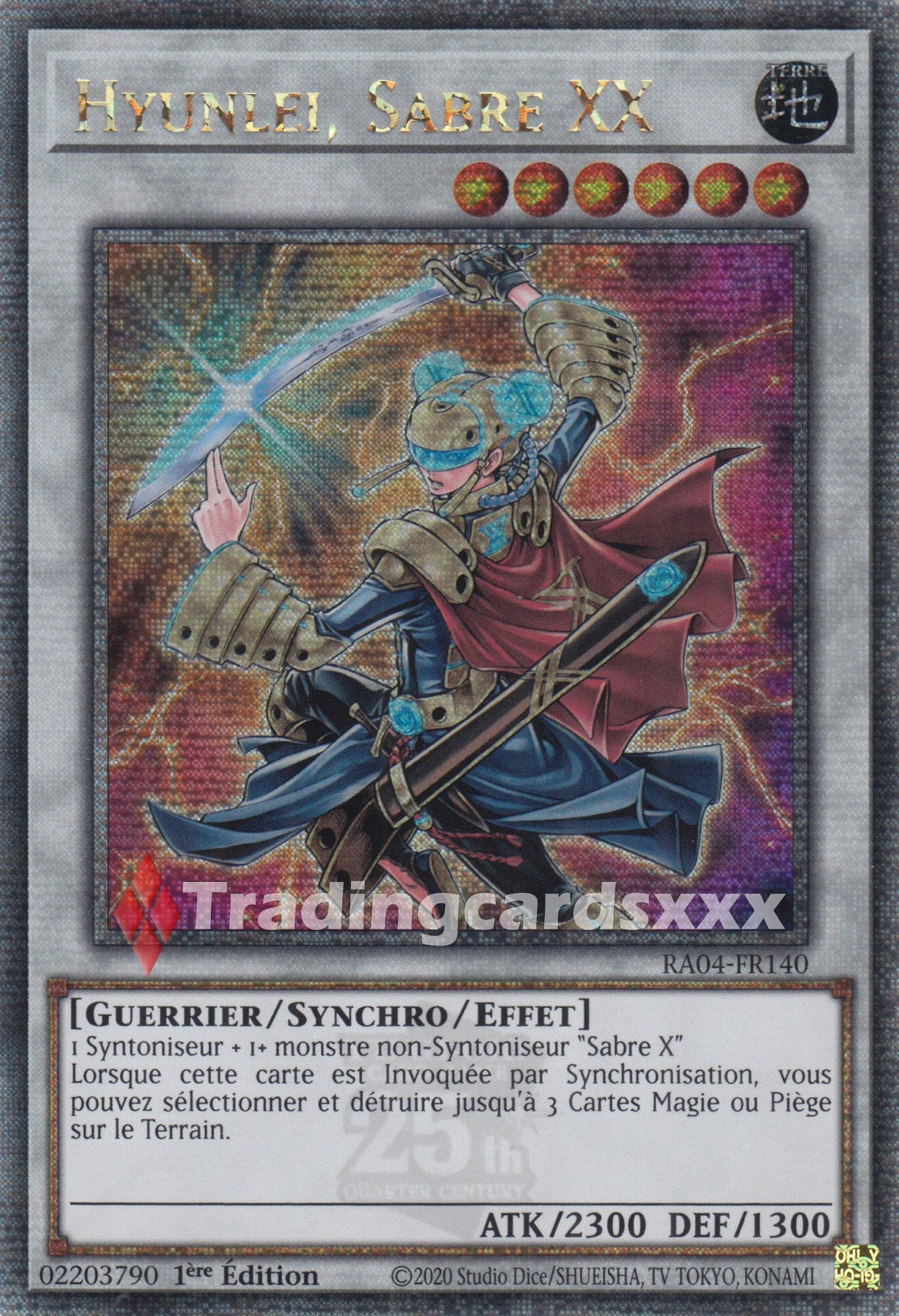 Yu-Gi-Oh! Hyunlei, Sabre XX : QCSE RA04-FR140