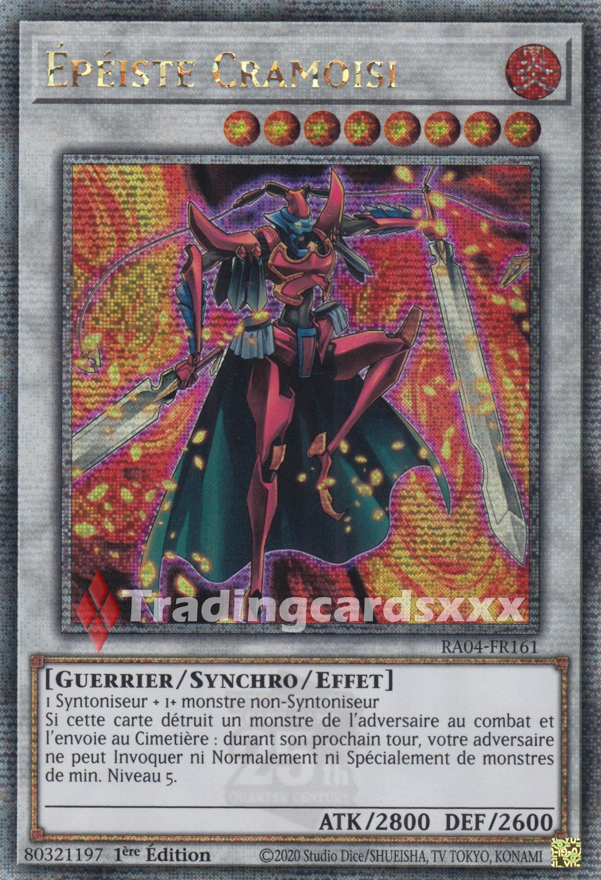 Yu-Gi-Oh! Épéiste Cramoisi : QCSE RA04-FR161