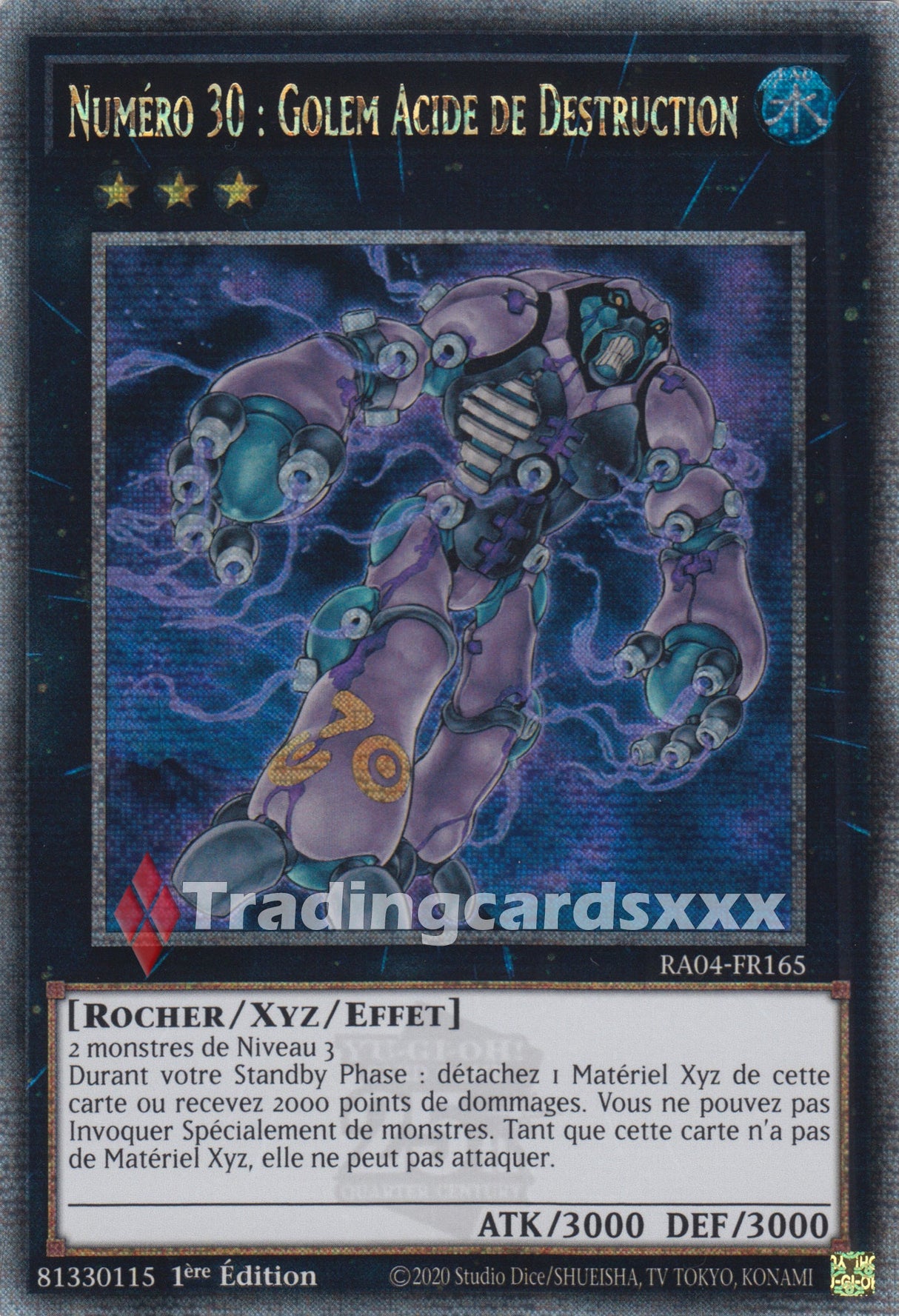 Yu-Gi-Oh! Numéro 30 : Golem Acide de Destruction : QCSE RA04-FR165