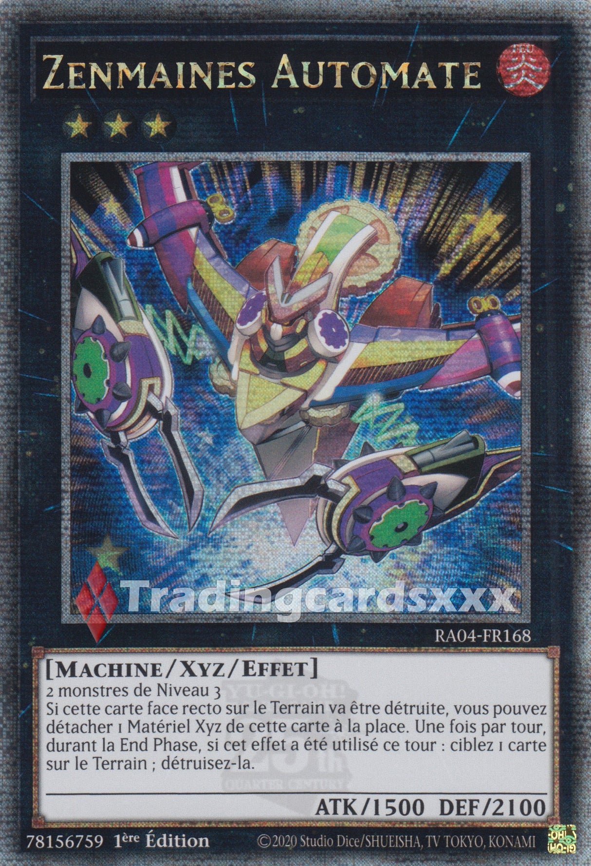 Yu-Gi-Oh! Zenmaines Automate : QCSE RA04-FR168