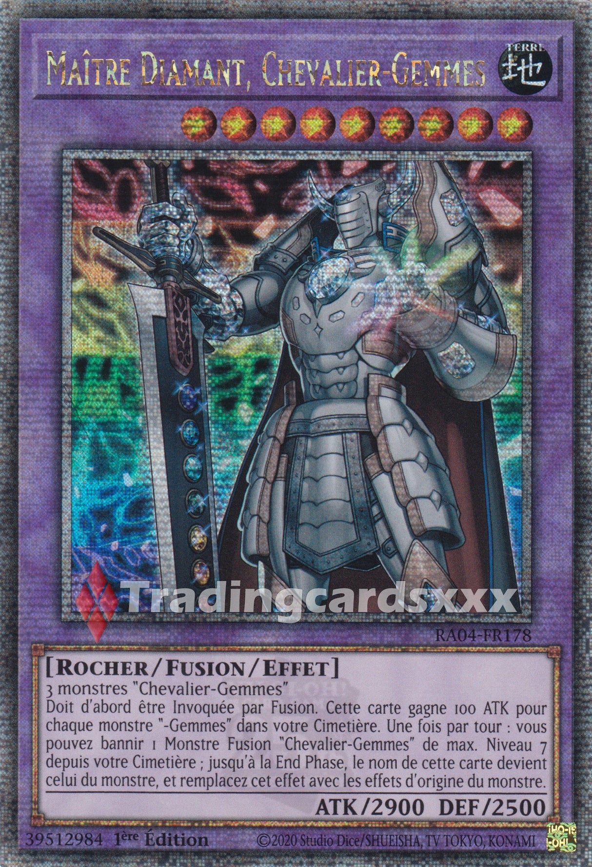 Yu-Gi-Oh! Maître Diamant, Chevalier-Gemmes : QCSE RA04-FR178