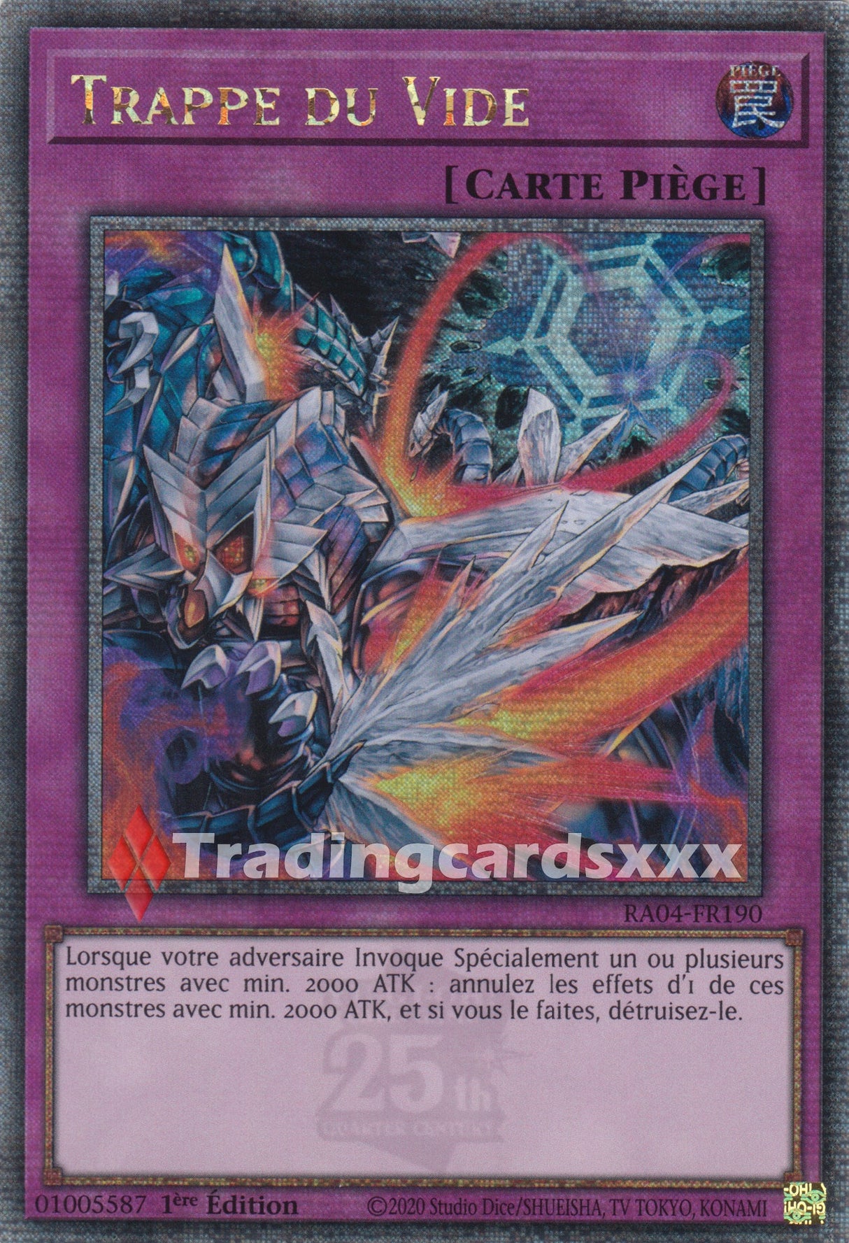 Yu-Gi-Oh! Trappe du Vide : QCSE RA04-FR190