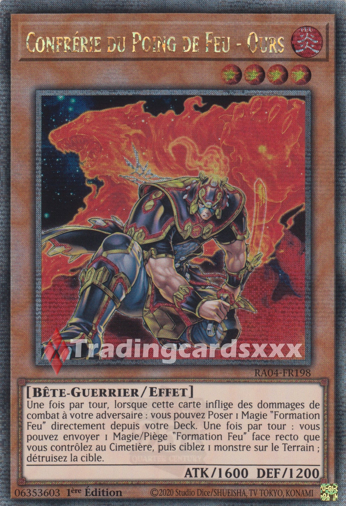 Yu-Gi-Oh! Confrérie du Poing de Feu - Ours : QCSE RA04-FR198