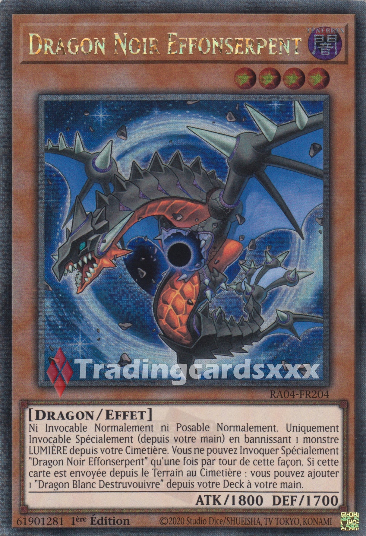 Yu-Gi-Oh! Dragon Noir Effonserpent : QCSE RA04-FR204