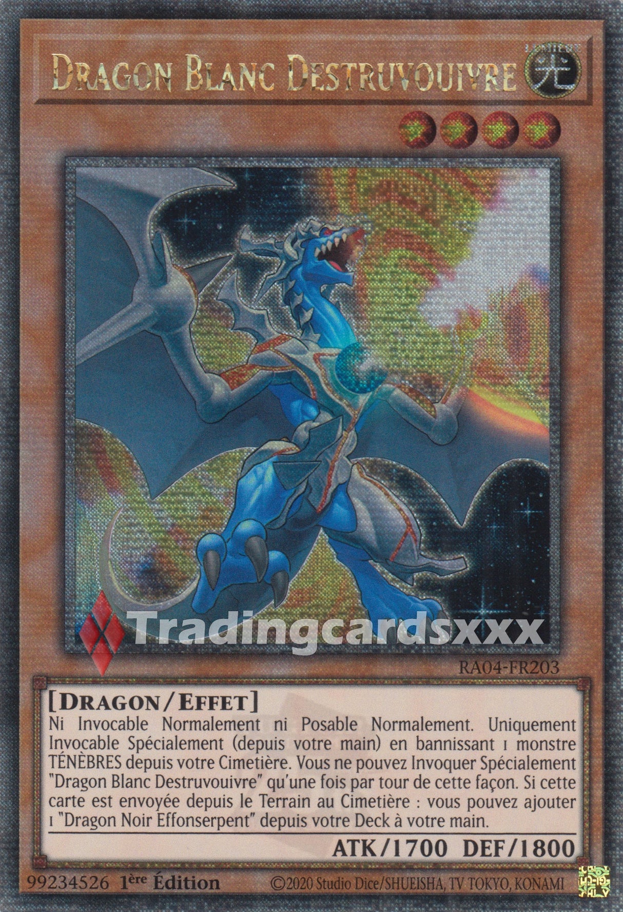 Yu-Gi-Oh! Dragon Blanc Destruvouivre : QCSE RA04-FR203