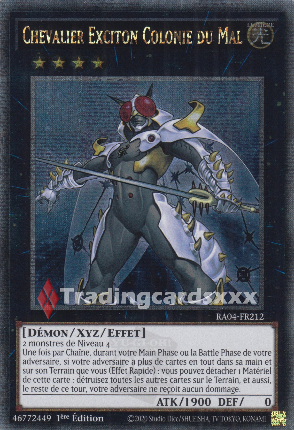 Yu-Gi-Oh! Chevalier Exciton Colonie du Mal : QCSE RA04-FR212