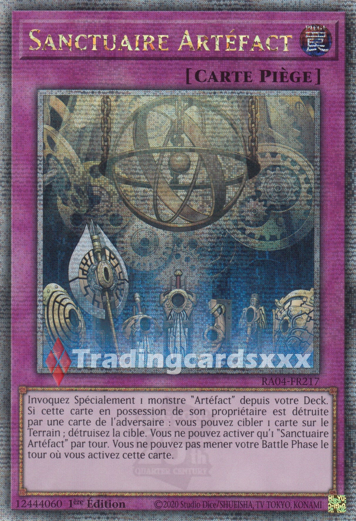Yu-Gi-Oh! Sanctuaire Artéfact : QCSE RA04-FR217