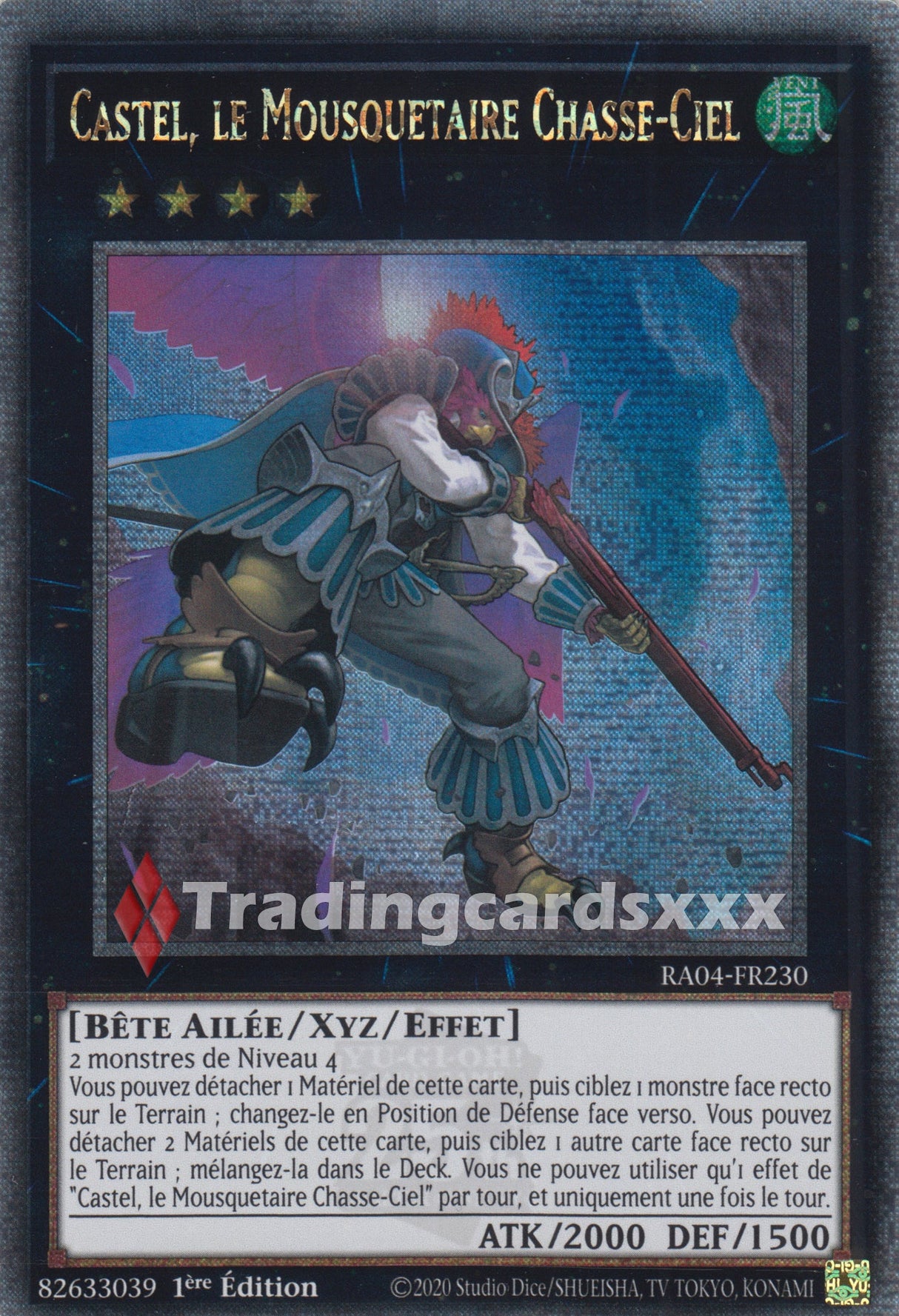 Yu-Gi-Oh! Castel, le Mousquetaire Chasse-Ciel : QCSE RA04-FR230