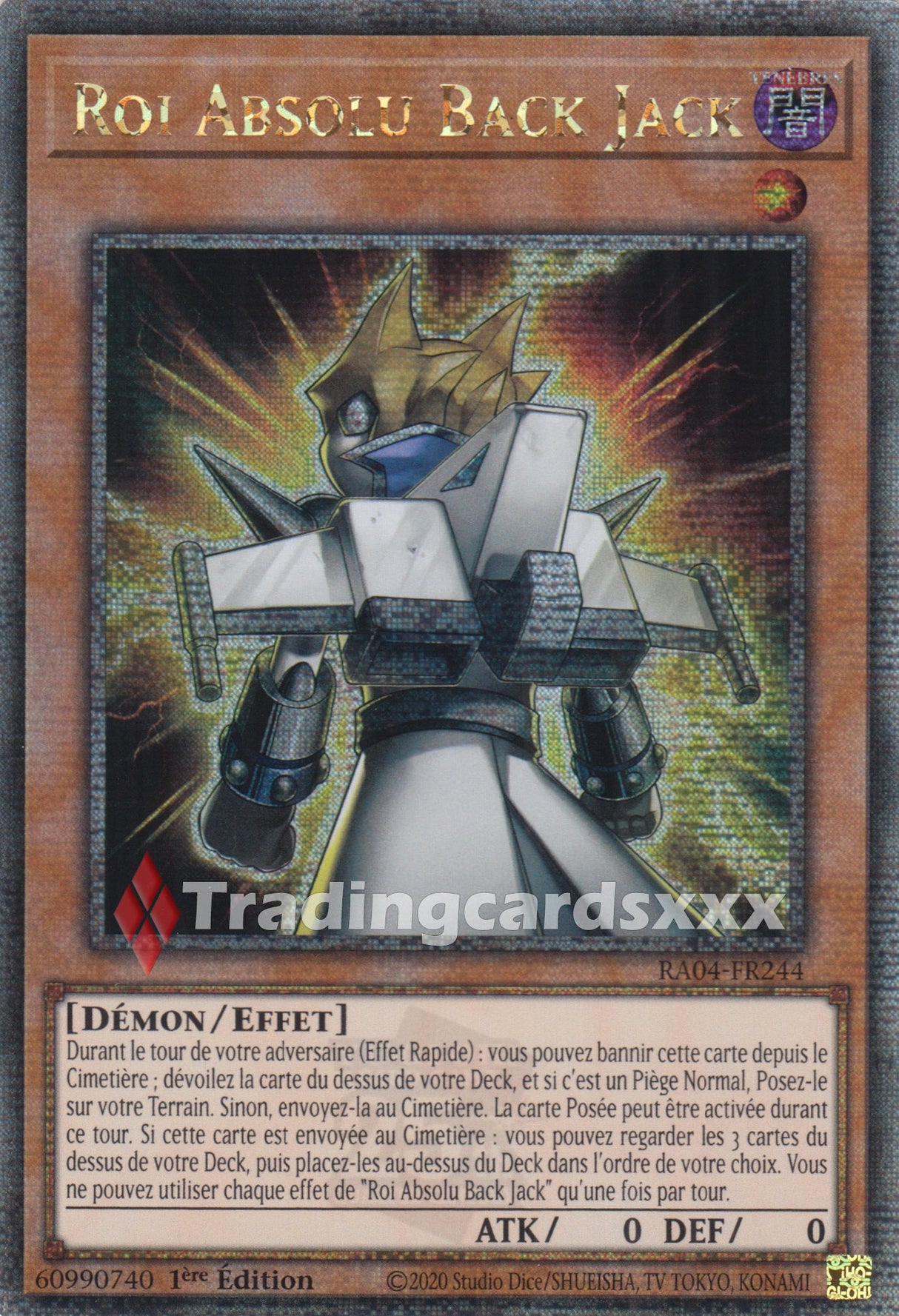 Yu-Gi-Oh! Roi Absolu Back Jack : QCSE RA04-FR244