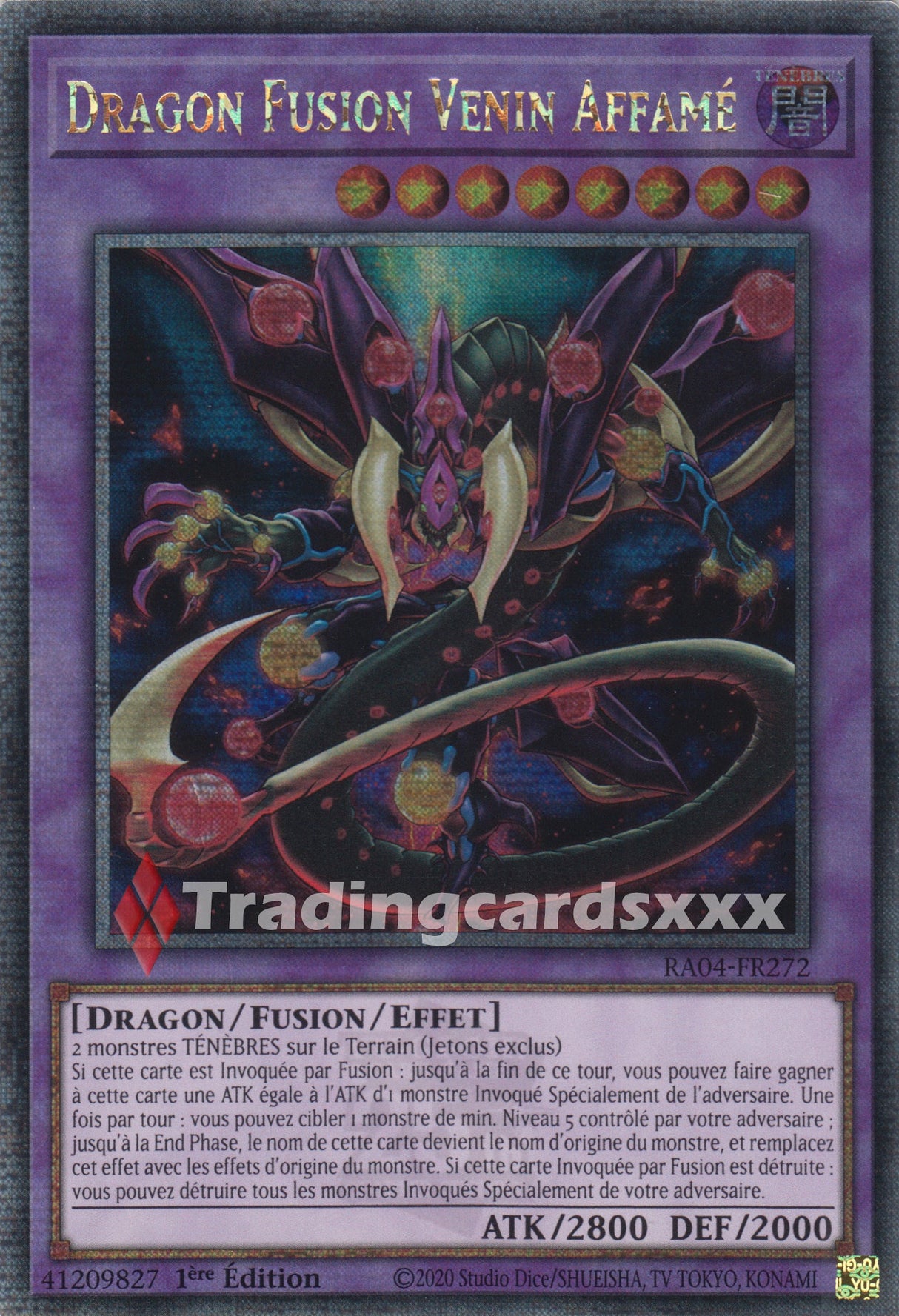 Yu-Gi-Oh! Dragon Fusion Venin Affamé : QCSE RA04-FR272