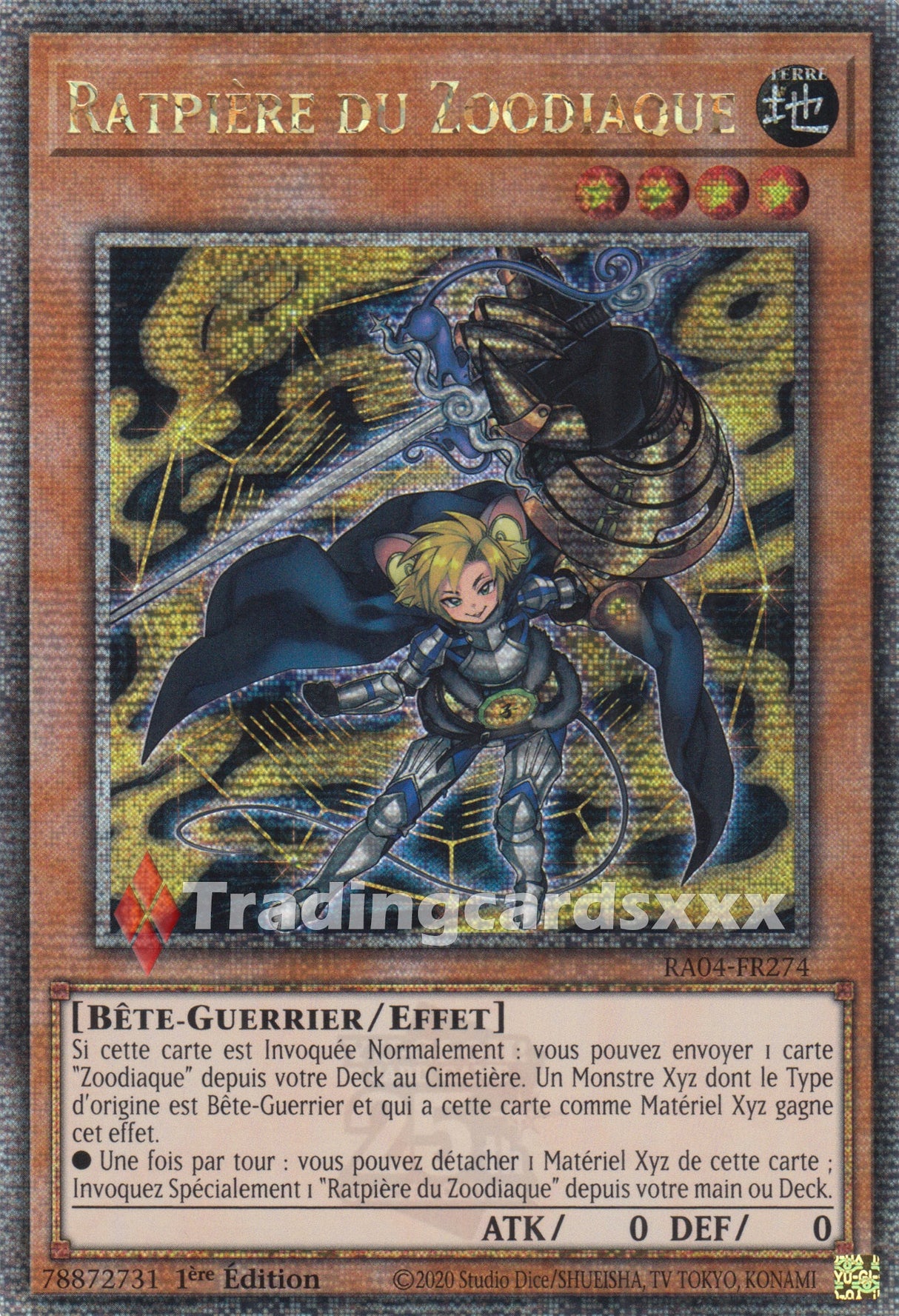 Yu-Gi-Oh! Ratpière du Zoodiaque : QCSE RA04-FR274
