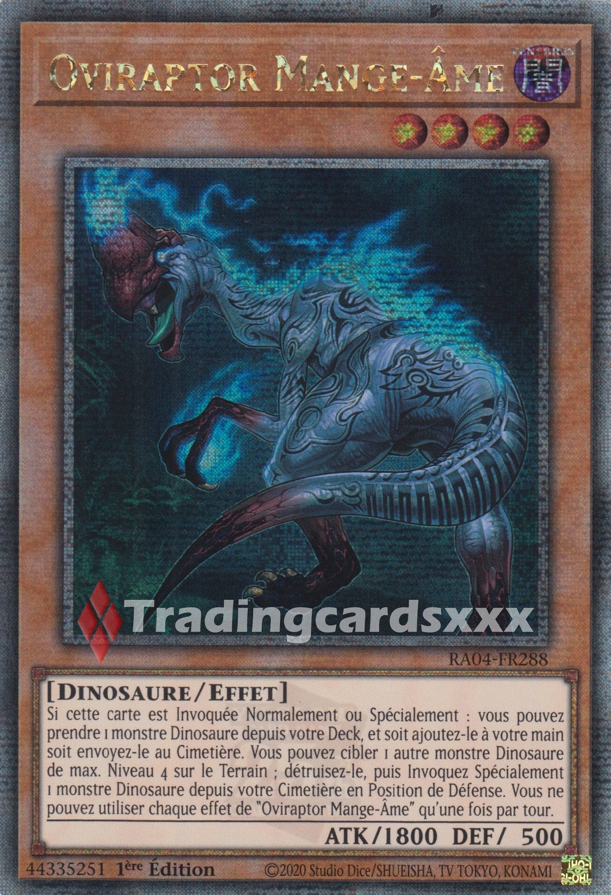 Yu-Gi-Oh! Oviraptor Mange-Âme : QCSE RA04-FR288