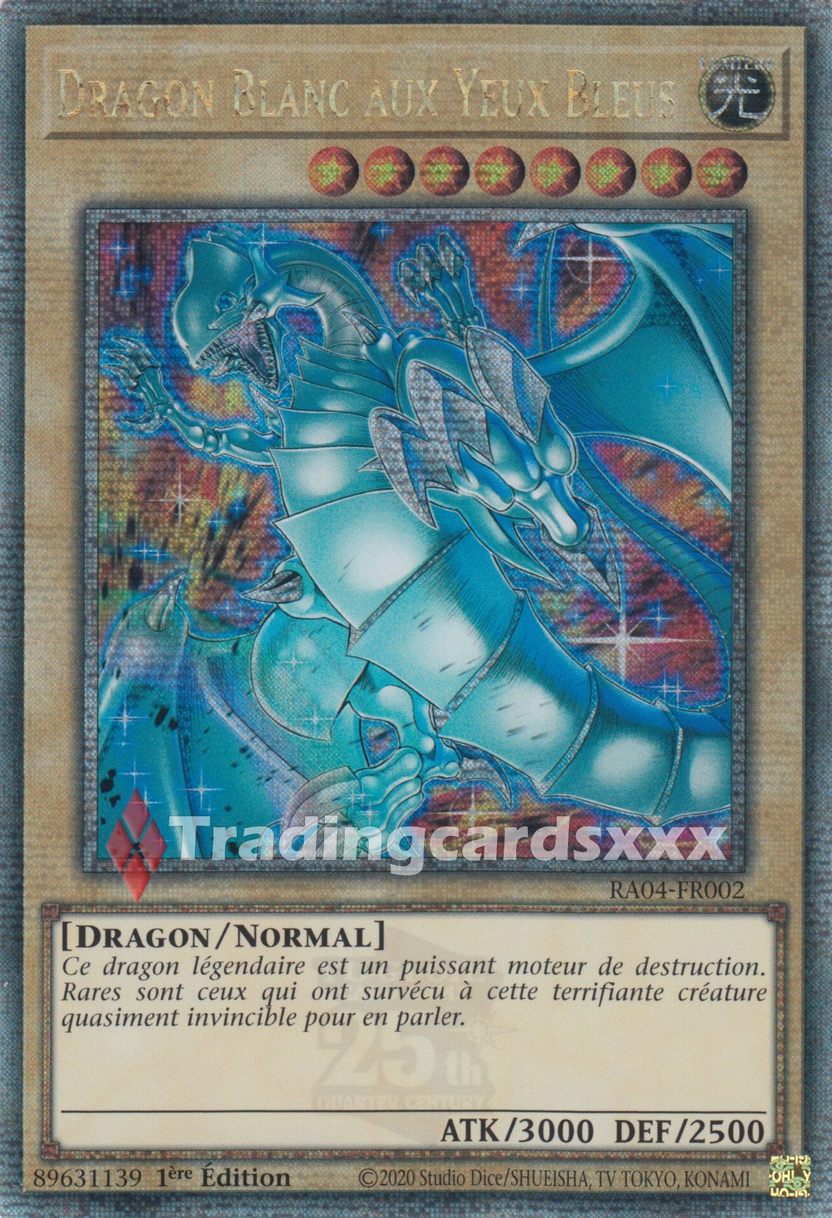 Yu-Gi-Oh! Dragon Blanc aux Yeux Bleus : RA04-FR002 - QCSE