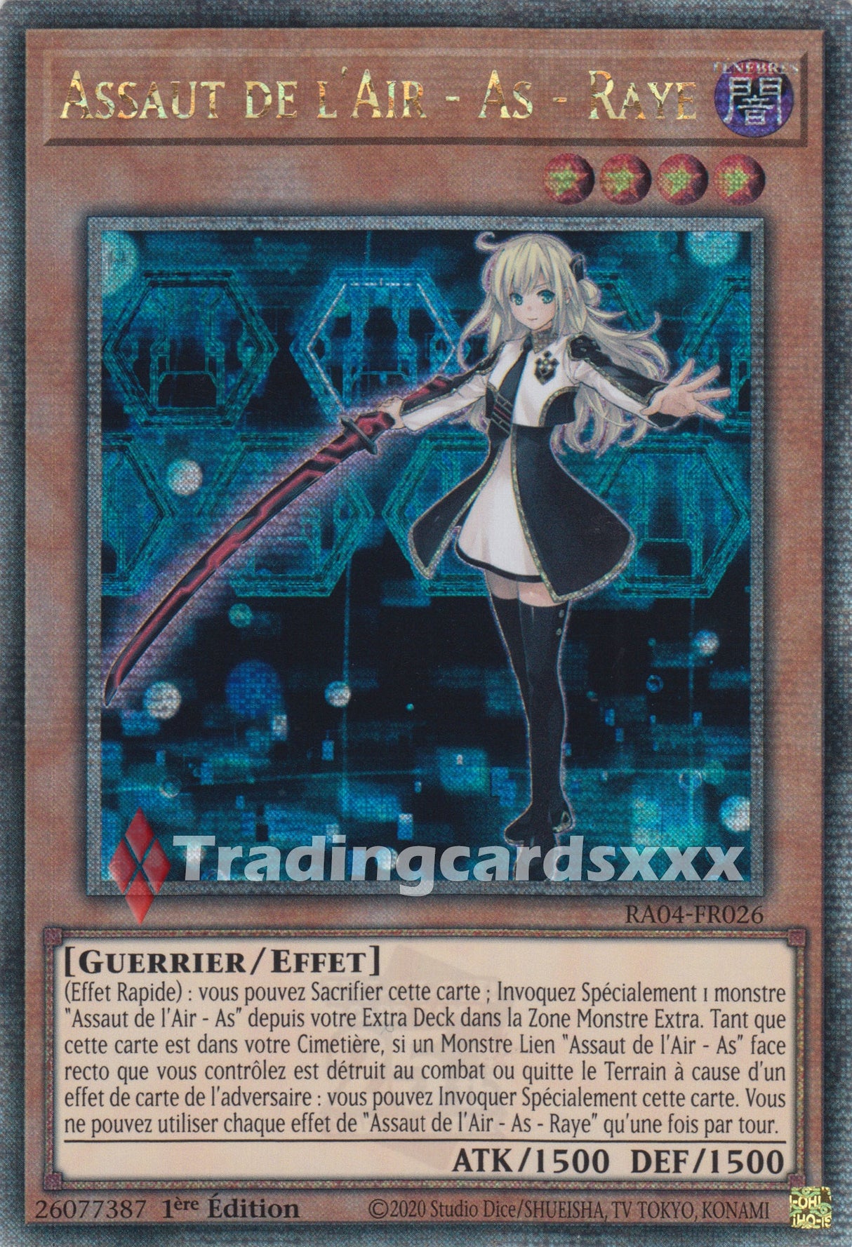 Yu-Gi-Oh! Assaut de l'Air - As - Raye - V.1 : RA04-FR026 - QCSE