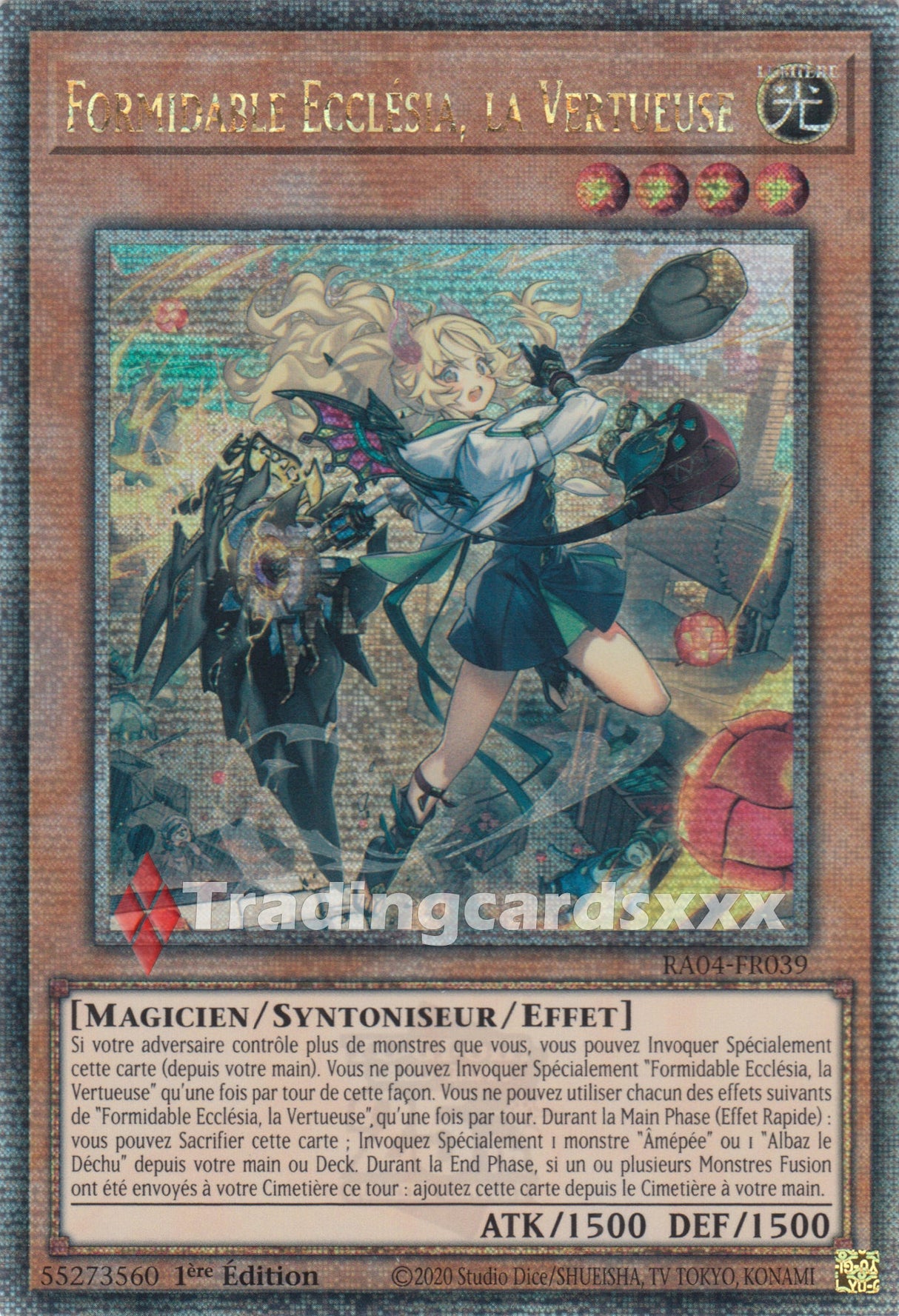 Yu-Gi-Oh! Formidable Ecclésia, la Vertueuse : RA04-FR039 - QCSE