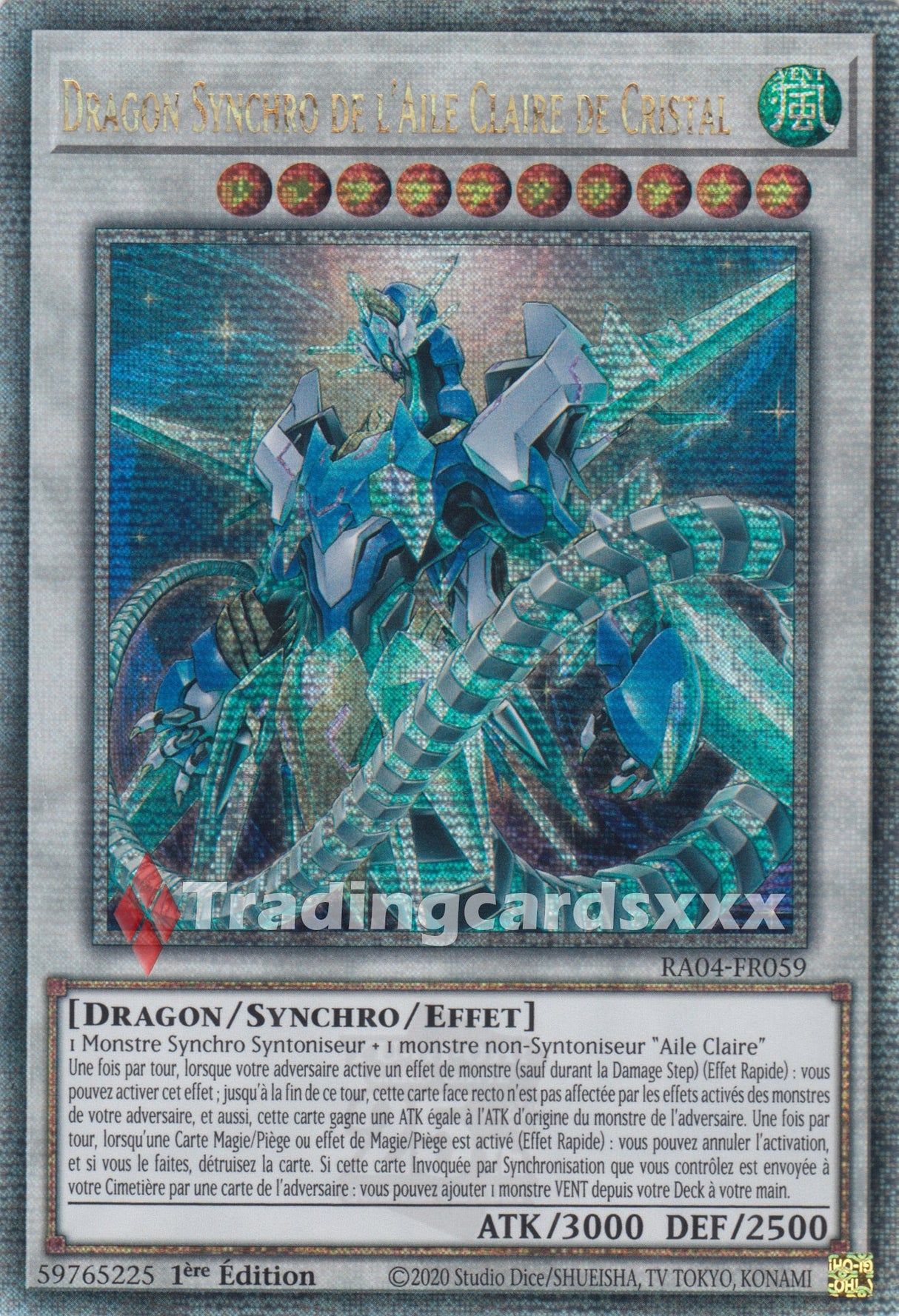 Yu-Gi-Oh! Dragon Synchro de l'Aile Claire de Cristal : RA04-FR059