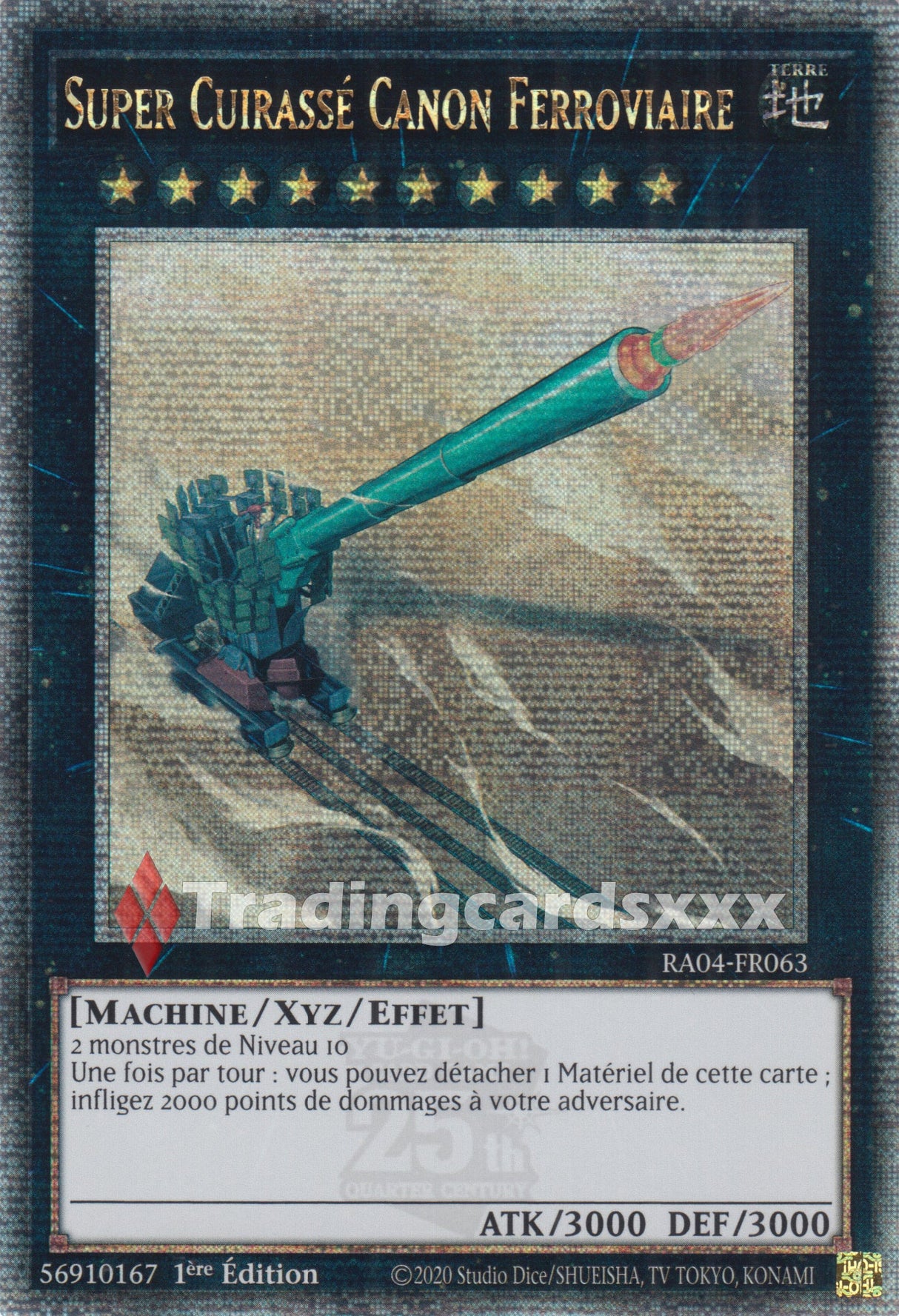 Yu-Gi-Oh! Super Cuirassé Canon Ferroviaire : RA04-FR063