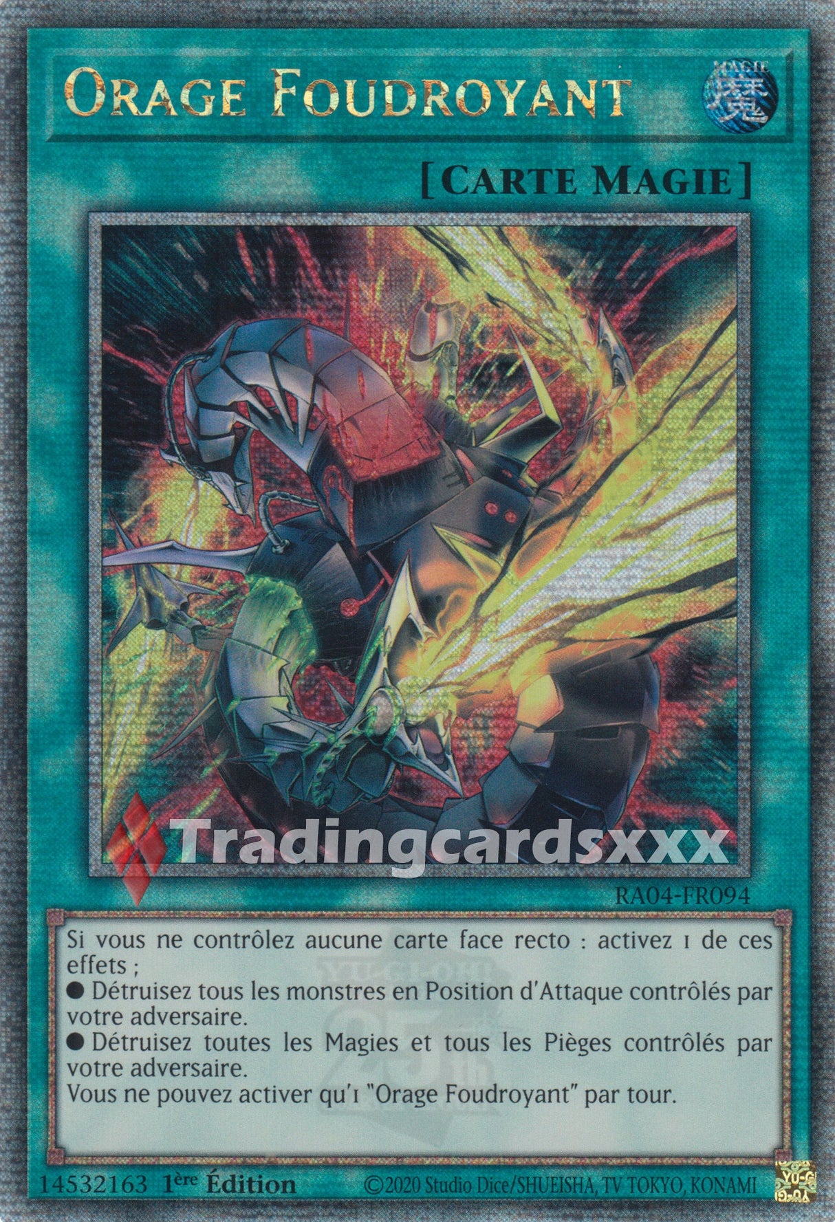 Yu-Gi-Oh! Orage Foudroyant : RA04-FR094 - QCSE