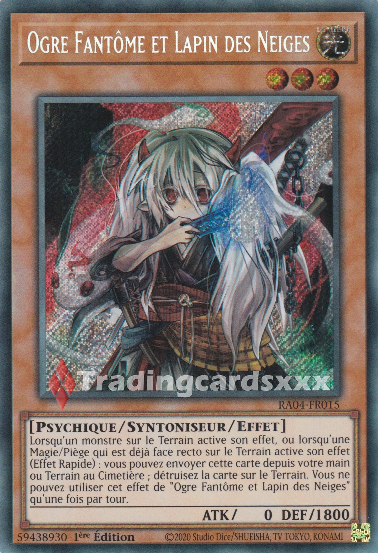 Yu-Gi-Oh! Ogre Fantôme et Lapin des Neiges : RA04-FR015