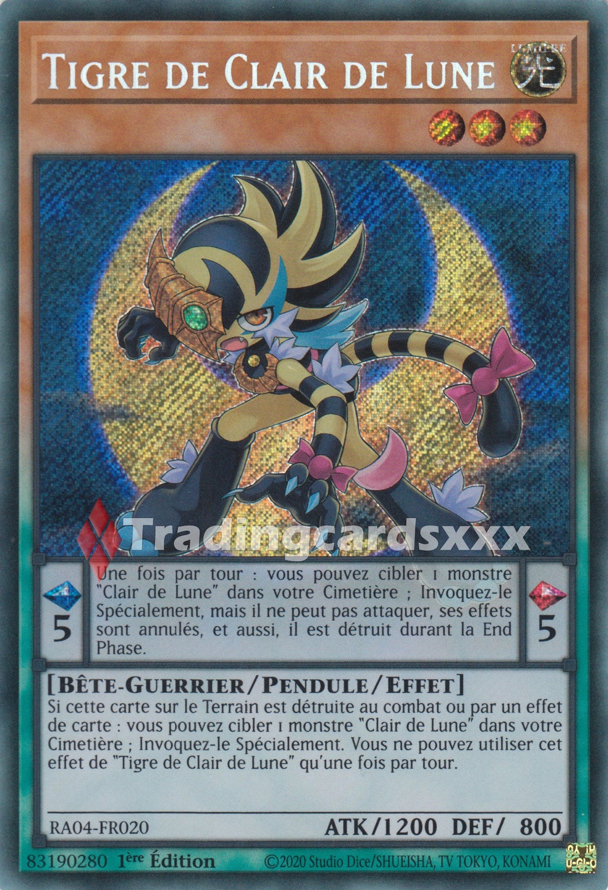 Yu-Gi-Oh! Tigre de Clair de Lune : RA04-FR020