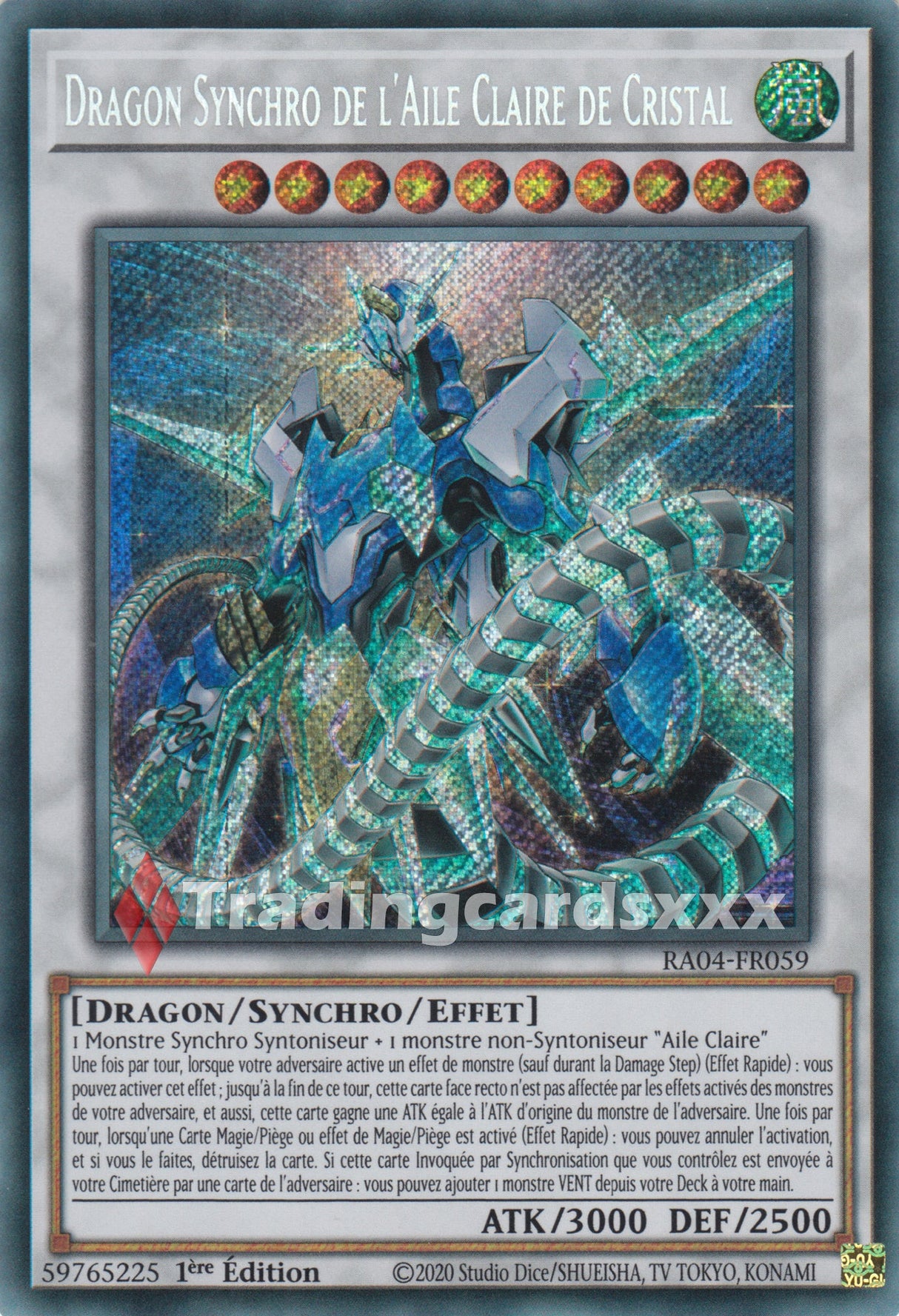 Yu-Gi-Oh! Dragon Synchro de l'Aile Claire de Cristal : RA04-FR059