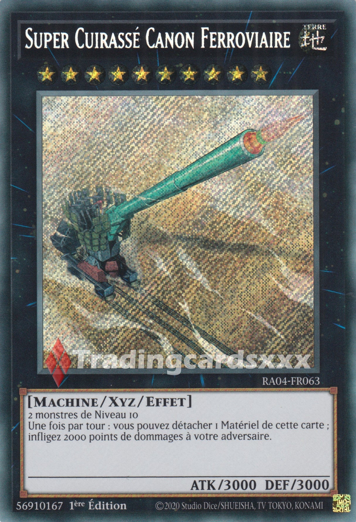 Yu-Gi-Oh! Super Cuirassé Canon Ferroviaire : RA04-FR063