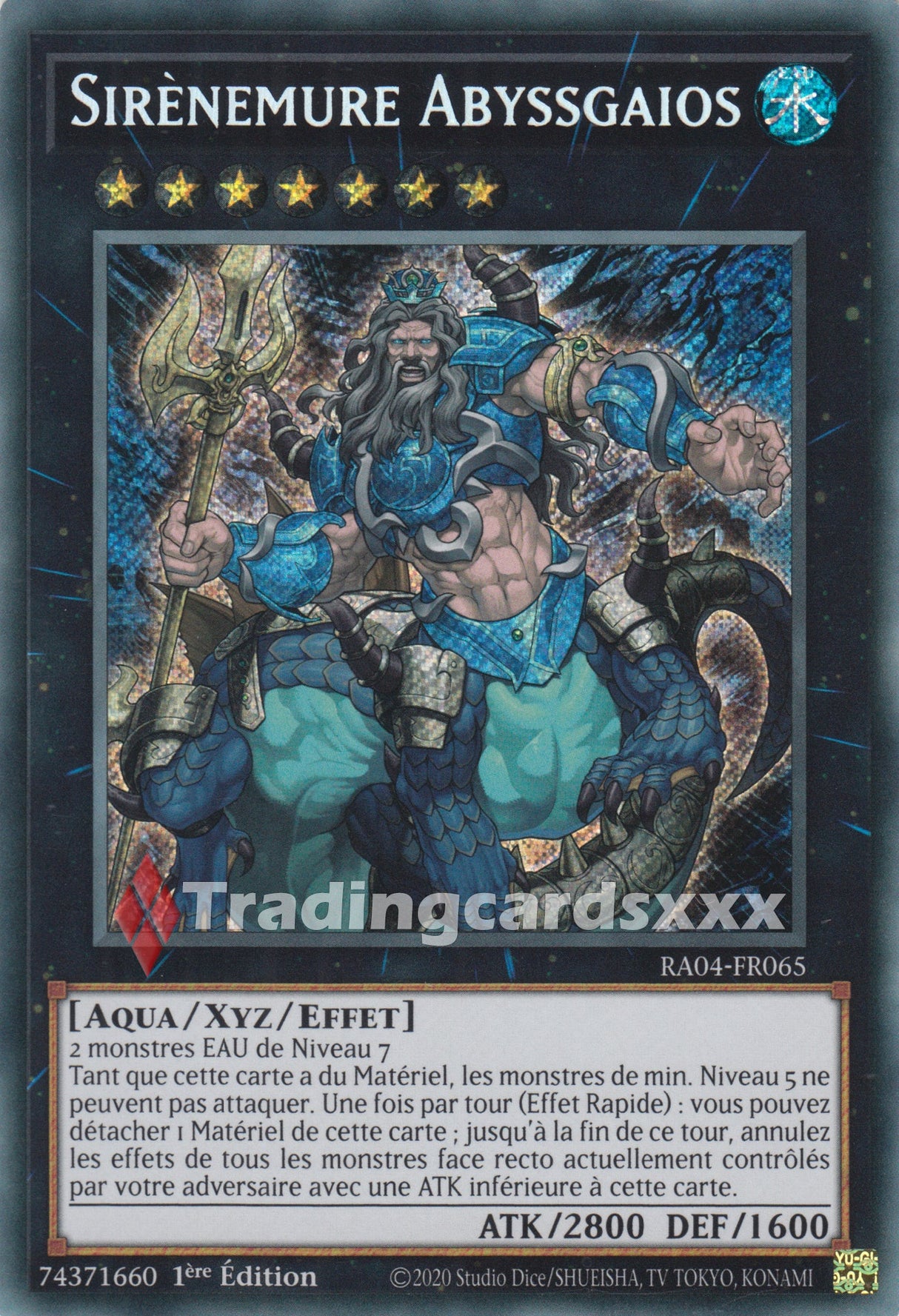 Yu-Gi-Oh! Sirènemure Abyssgaios : RA04-FR065