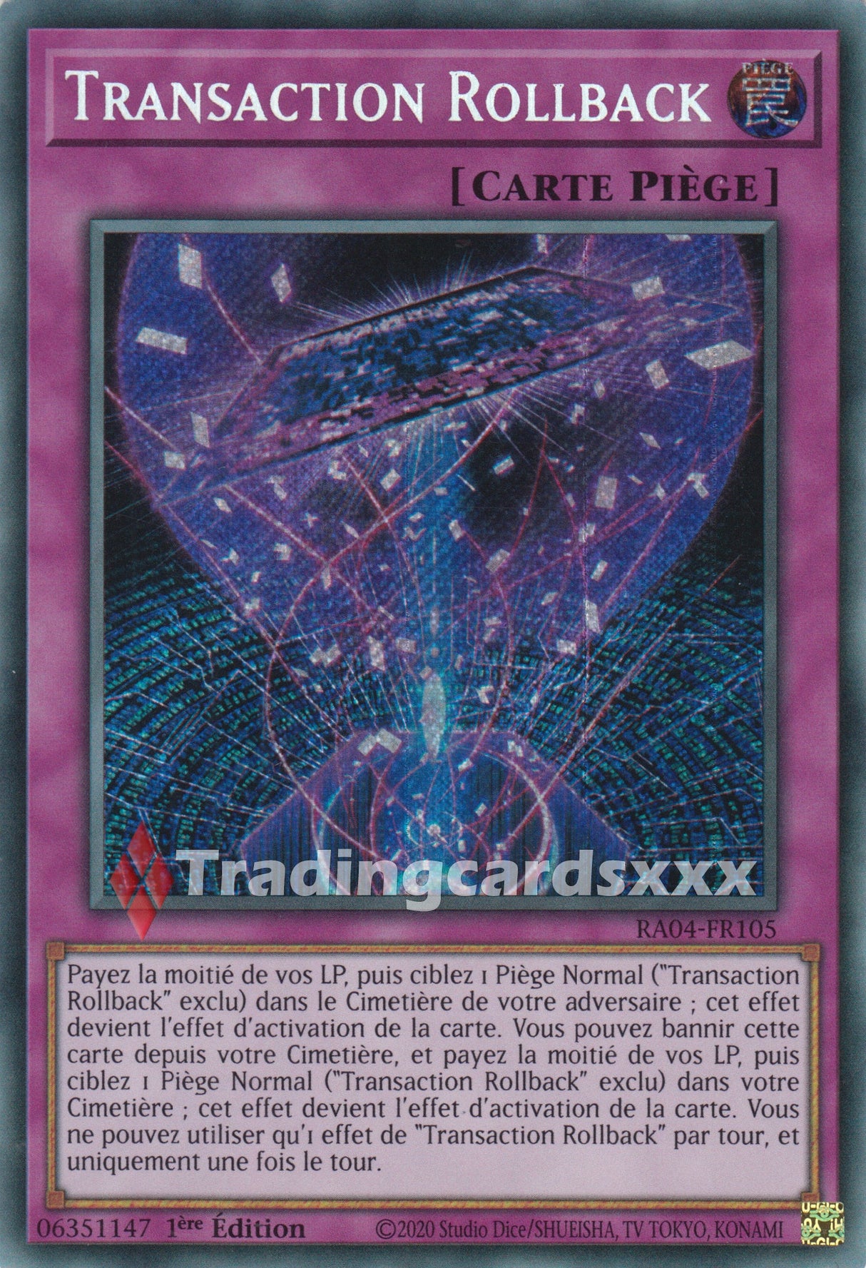 Yu-Gi-Oh! Transaction Rollback : RA04-FR105
