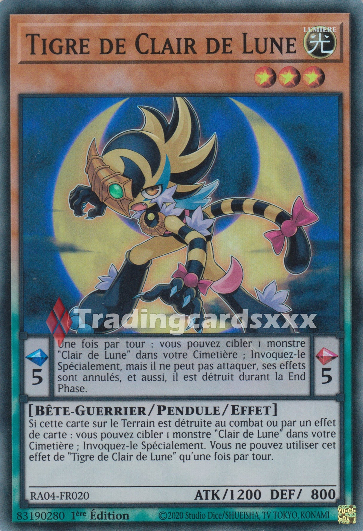 Yu-Gi-Oh! Tigre de Clair de Lune : RA04-FR020