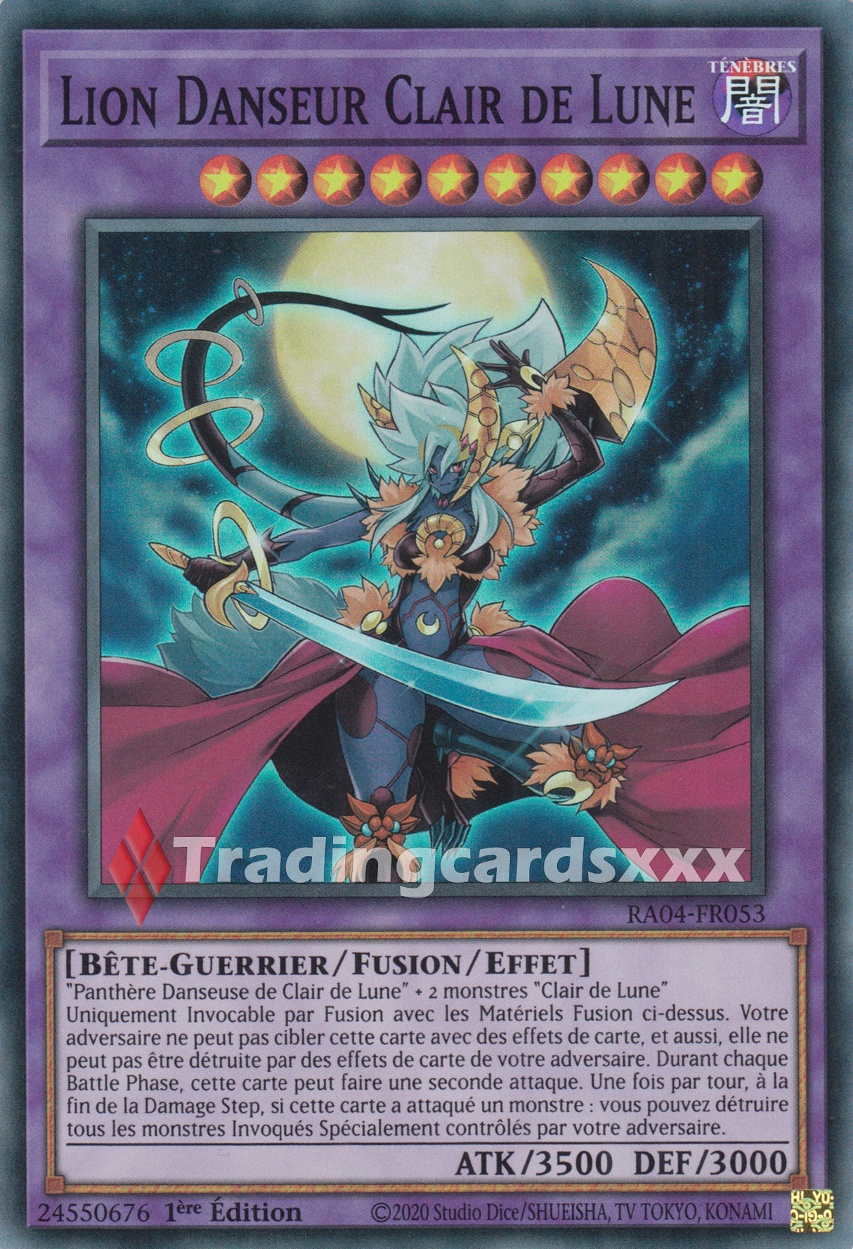 Yu-Gi-Oh! Lion Danseur Clair de Lune : RA04-FR053