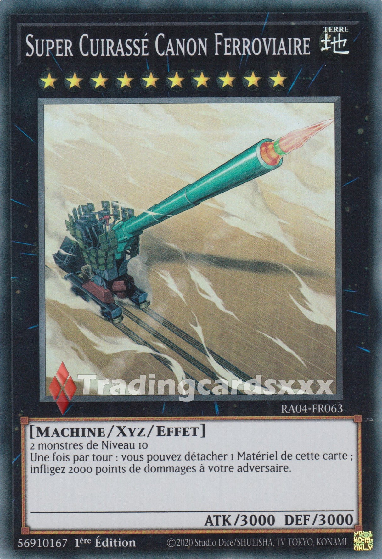Yu-Gi-Oh! Super Cuirassé Canon Ferroviaire : RA04-FR063
