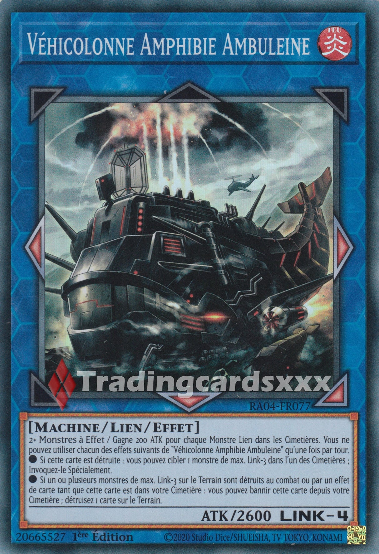 Yu-Gi-Oh! Véhicolonne Amphibie Ambuleine : RA04-FR077