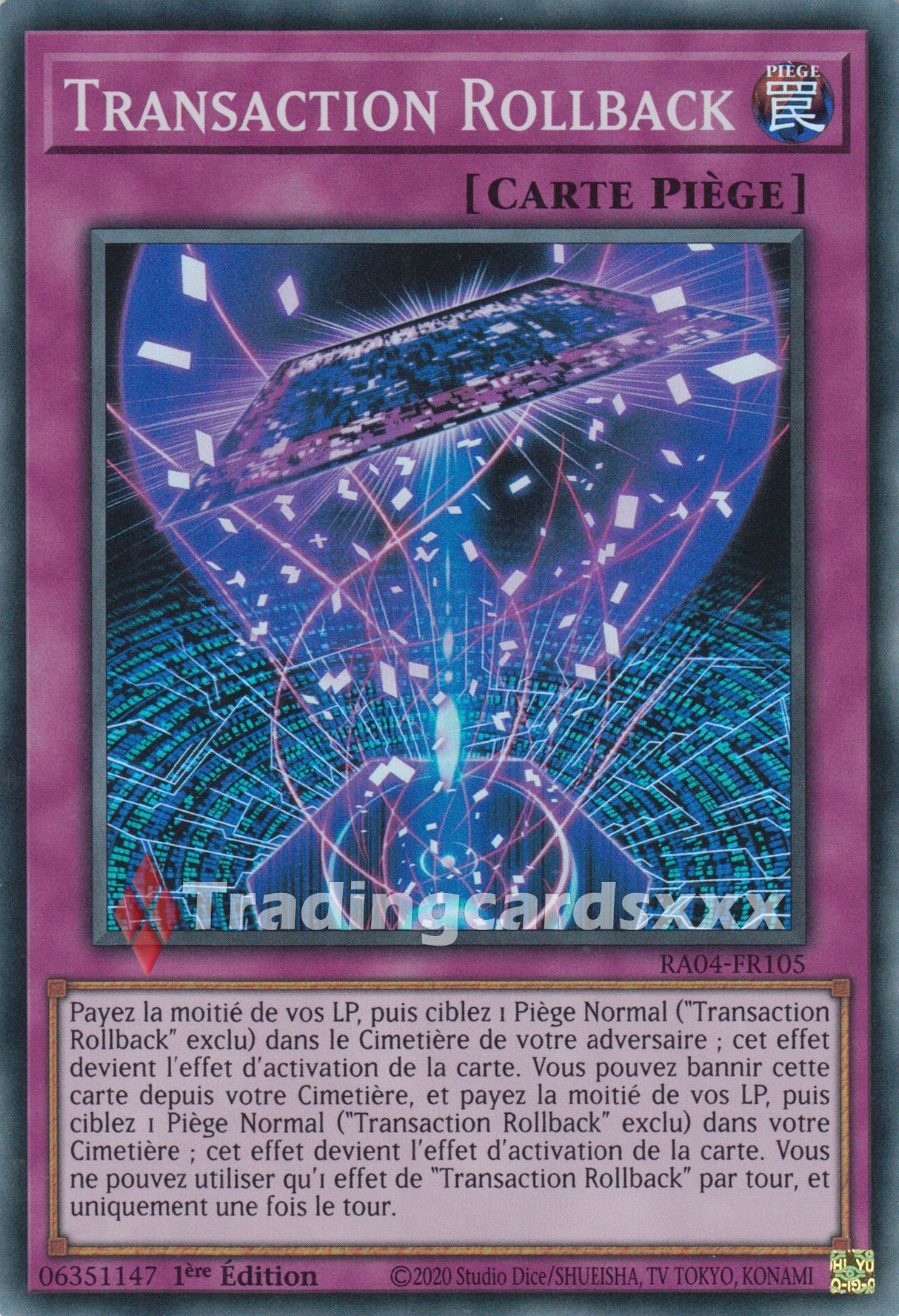 Yu-Gi-Oh! Transaction Rollback : RA04-FR105