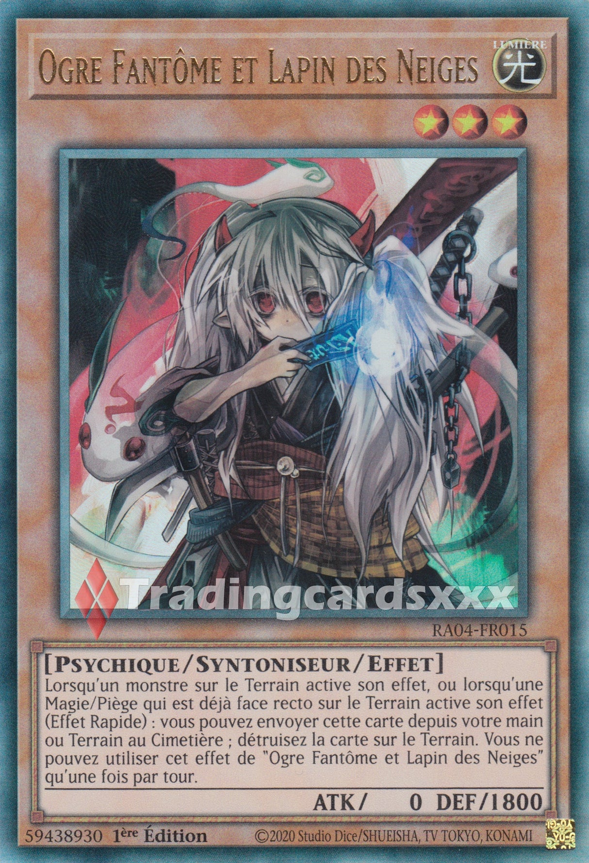 Yu-Gi-Oh! Ogre Fantôme et Lapin des Neiges : RA04-FR015