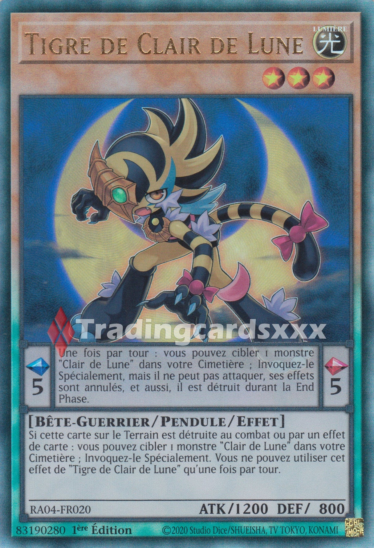 Yu-Gi-Oh! Tigre de Clair de Lune : RA04-FR020