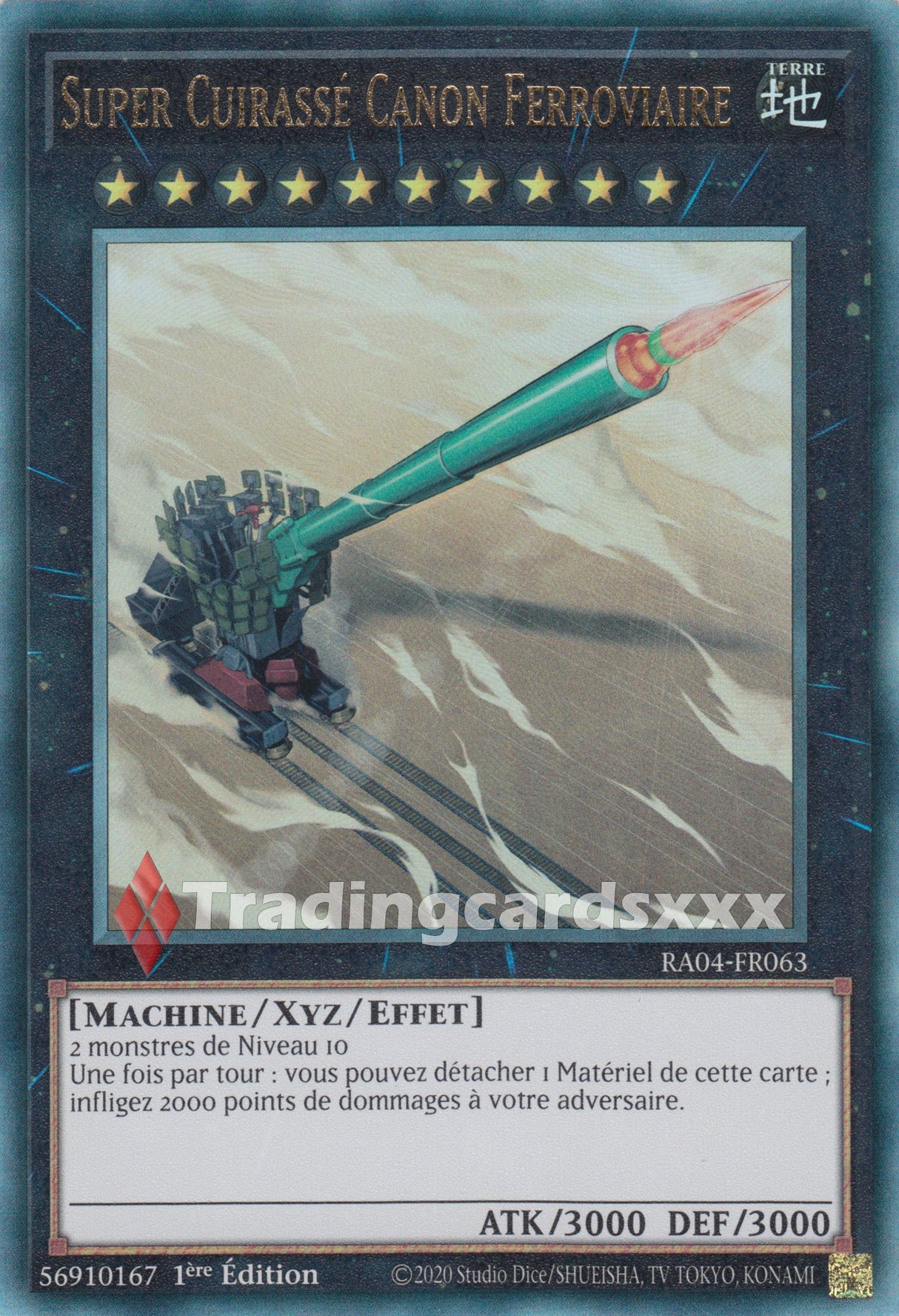Yu-Gi-Oh! Super Cuirassé Canon Ferroviaire : RA04-FR063